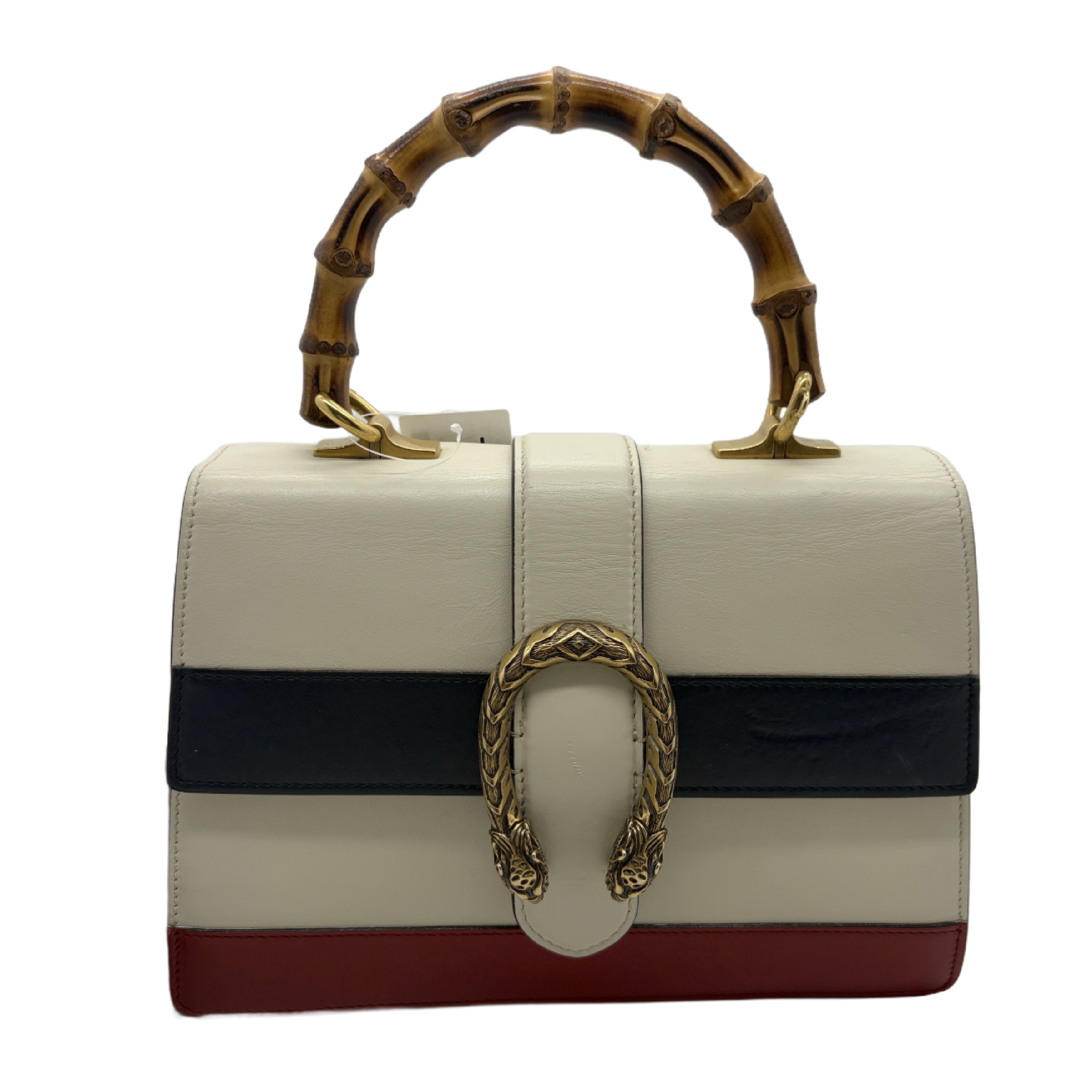 Dionysus Bamboo 2-Way Leather Handbag Shoulder Bag