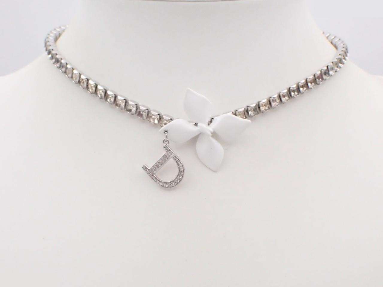 Flower Bijou Necklace Choker, 32-37cm — view 3