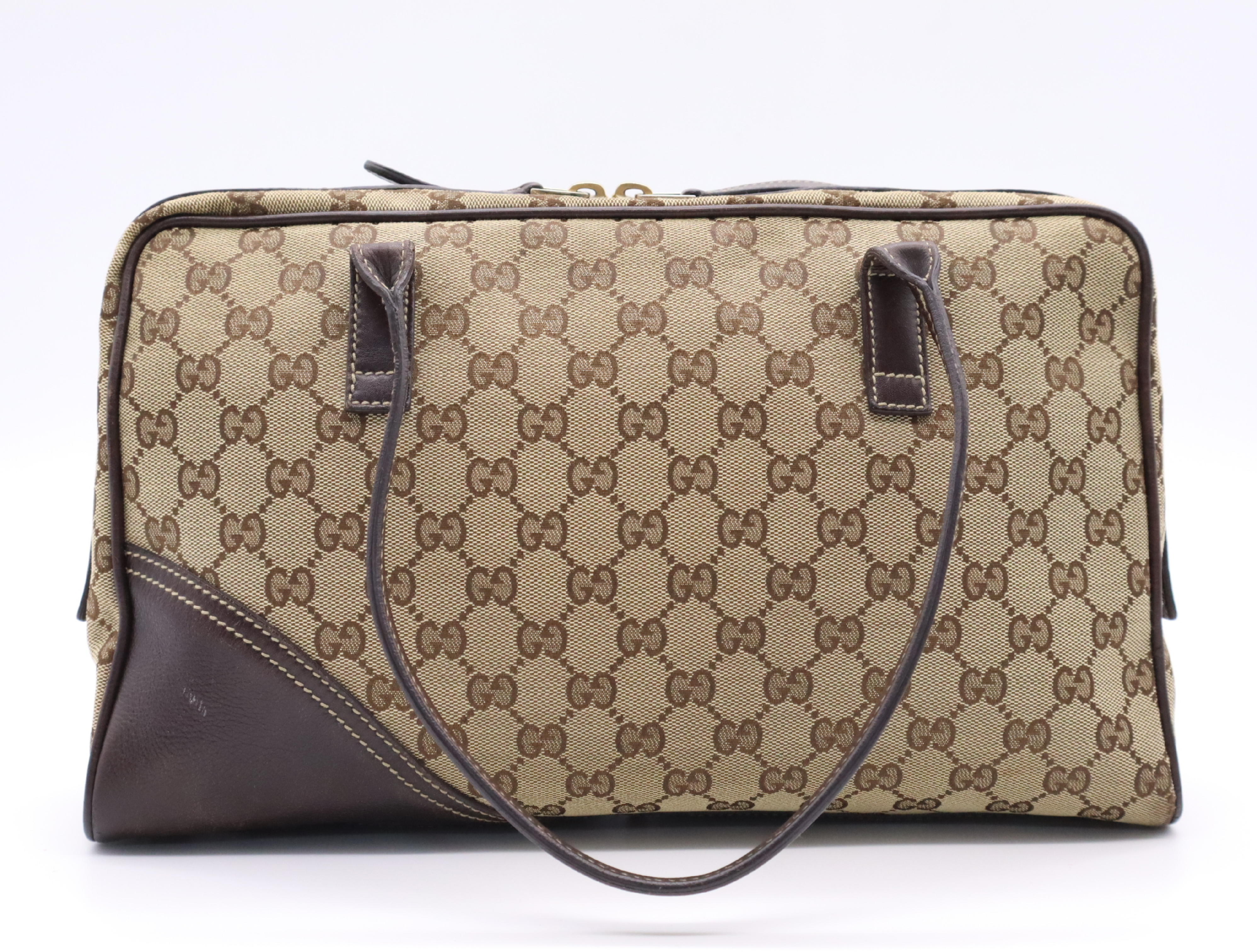 169971GG Canvas Handbag Beige Brown 204046 Handbag — view 2
