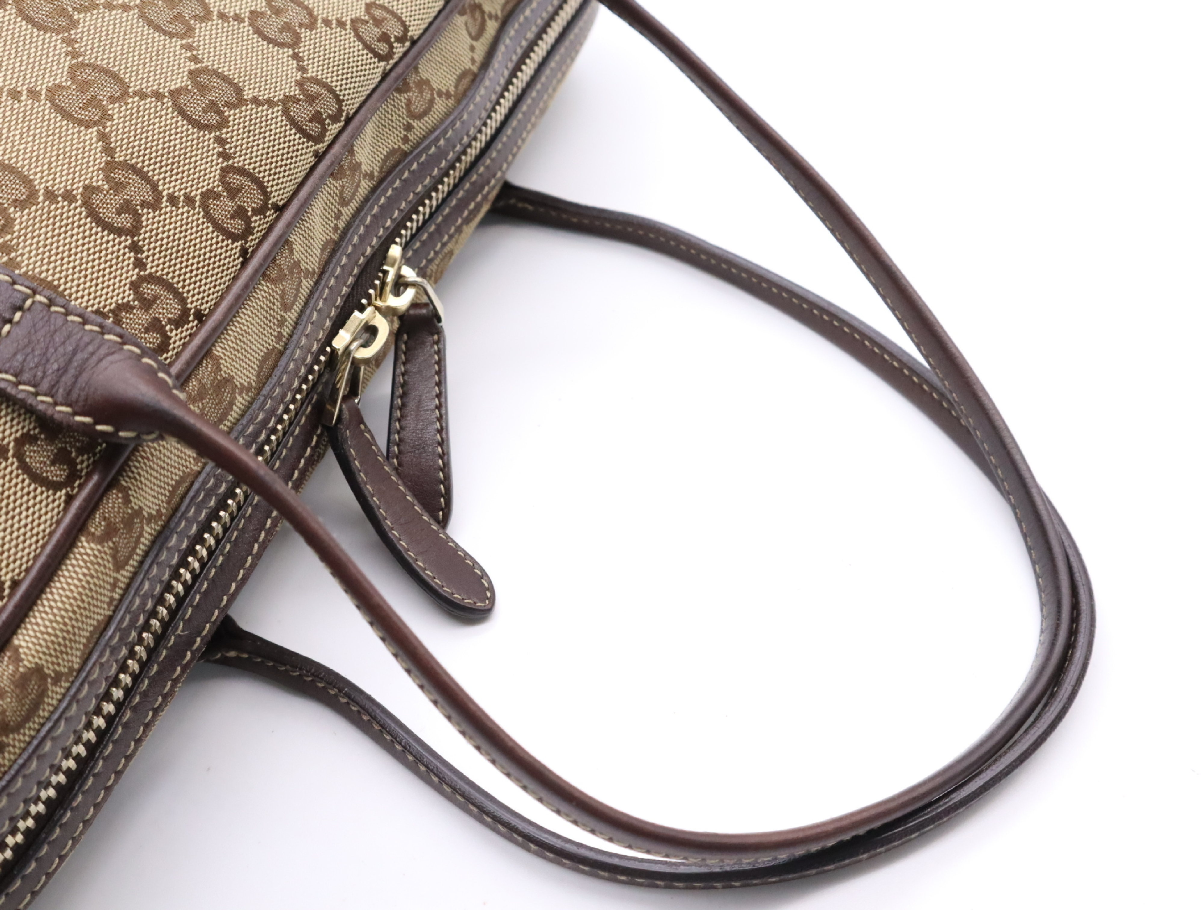 169971GG Canvas Handbag Beige Brown 204046 Handbag — view 12