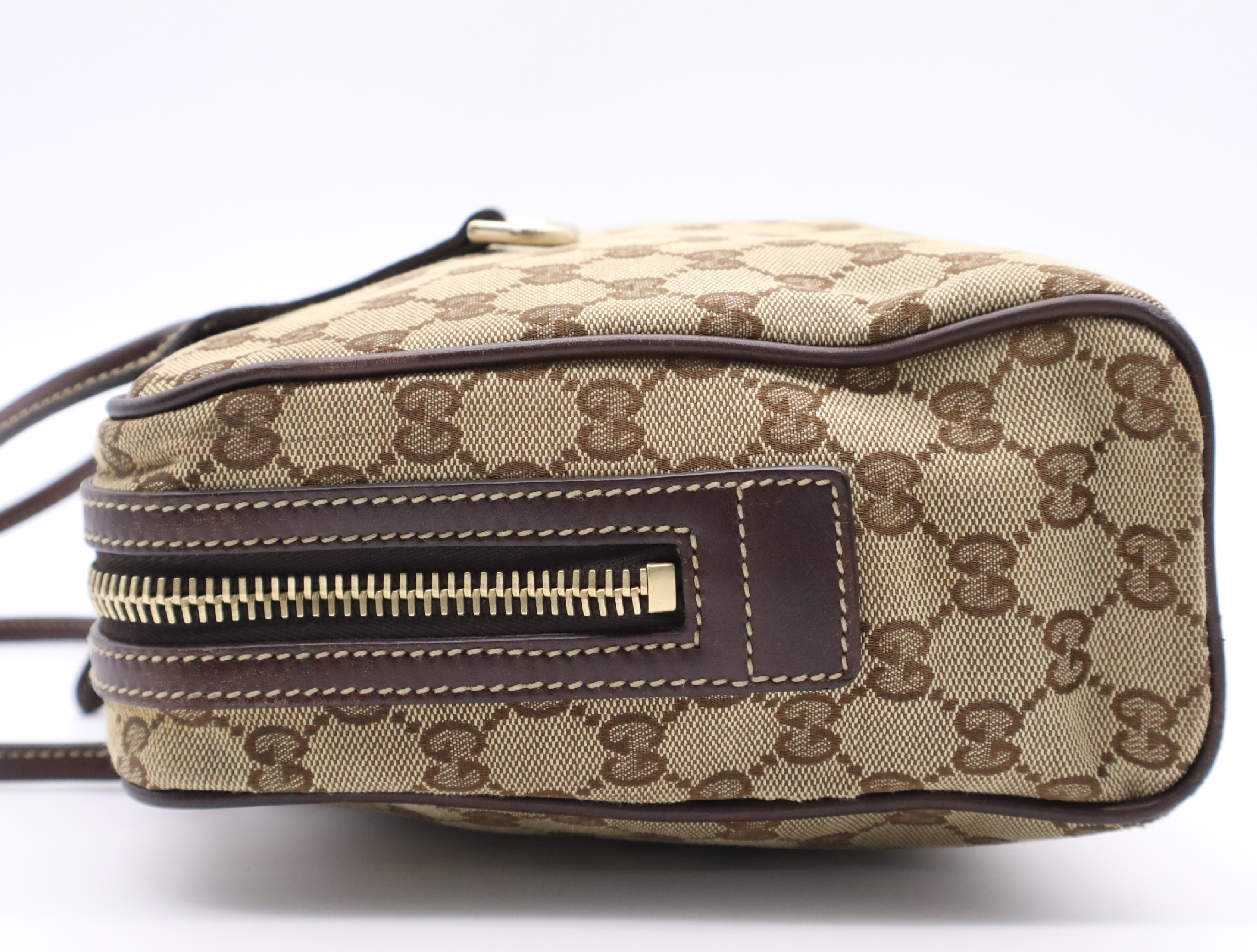 169971GG Canvas Handbag Beige Brown 204046 Handbag — view 3