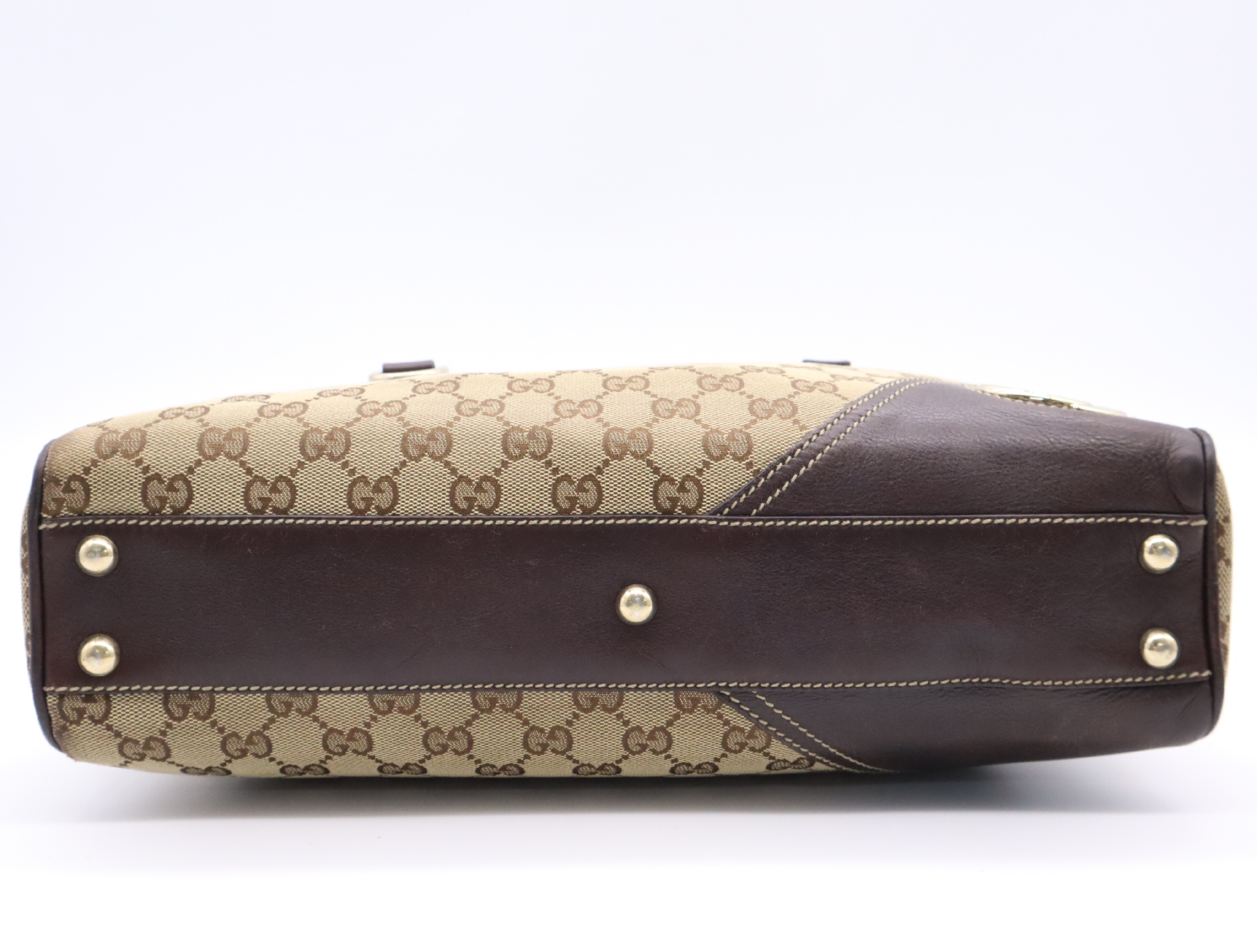 169971GG Canvas Handbag Beige Brown 204046 Handbag — view 4