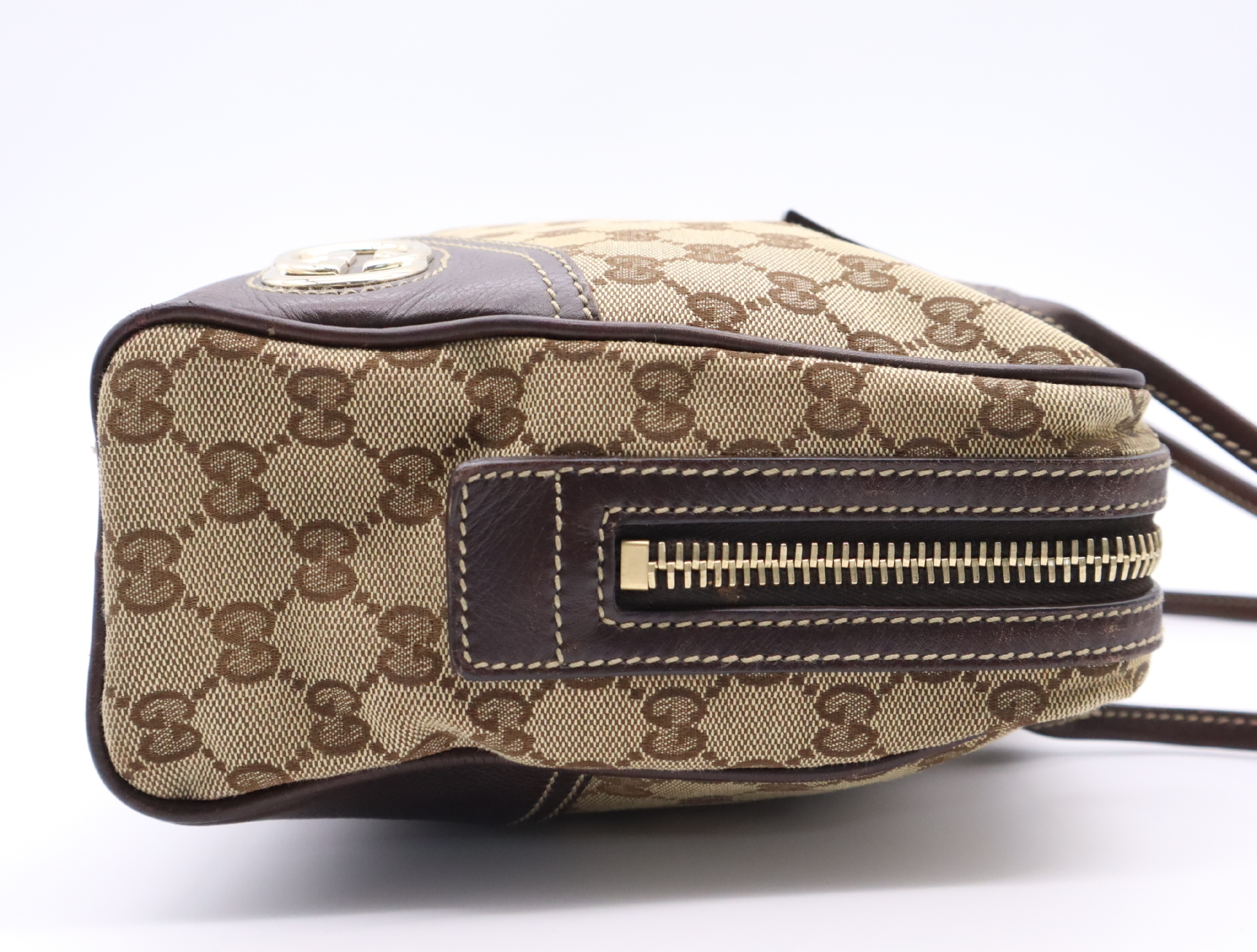 169971GG Canvas Handbag Beige Brown 204046 Handbag — view 5