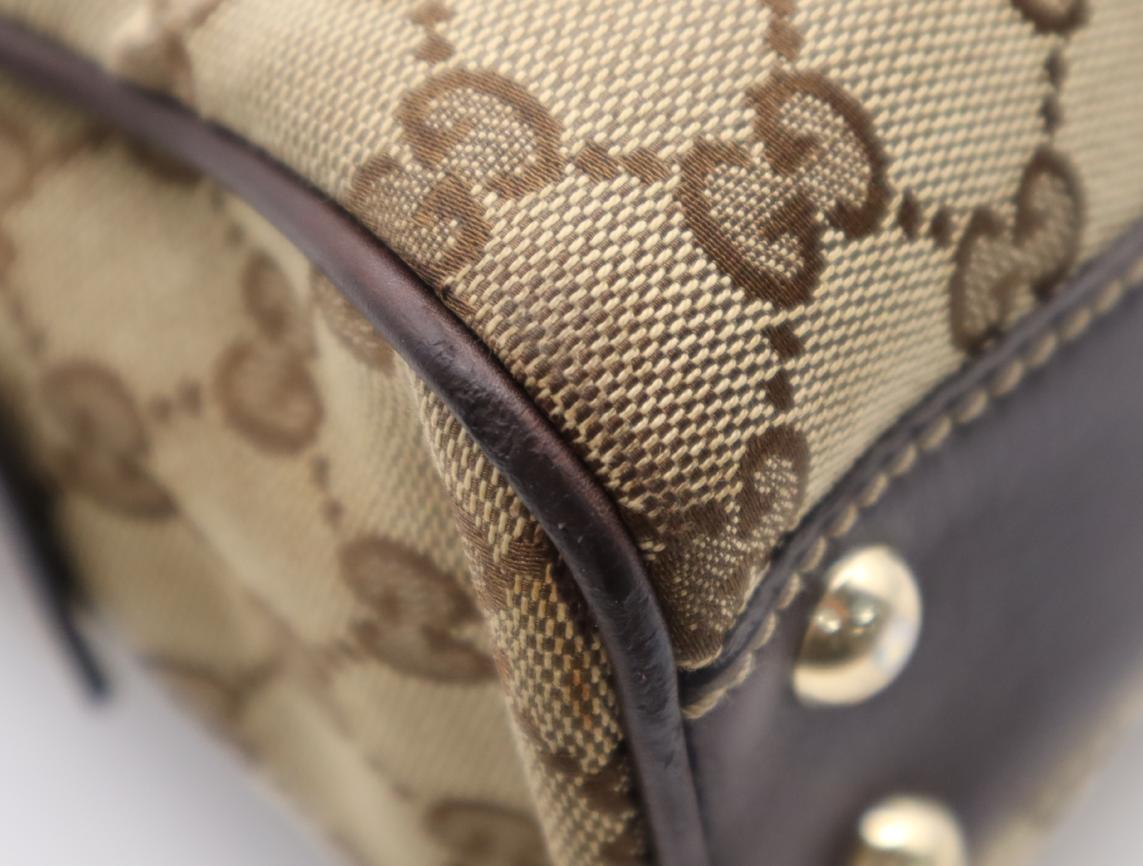 169971GG Canvas Handbag Beige Brown 204046 Handbag — view 6