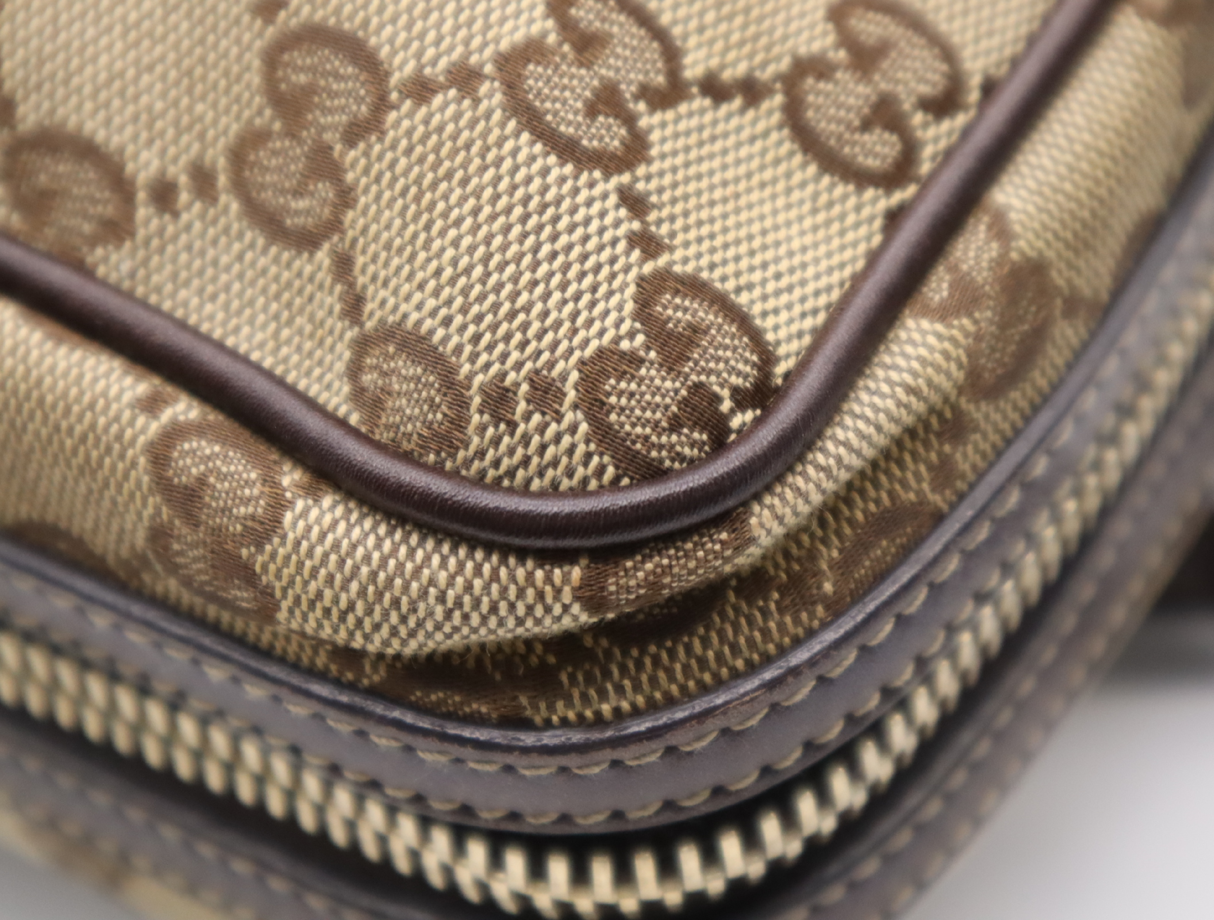 169971GG Canvas Handbag Beige Brown 204046 Handbag — view 8