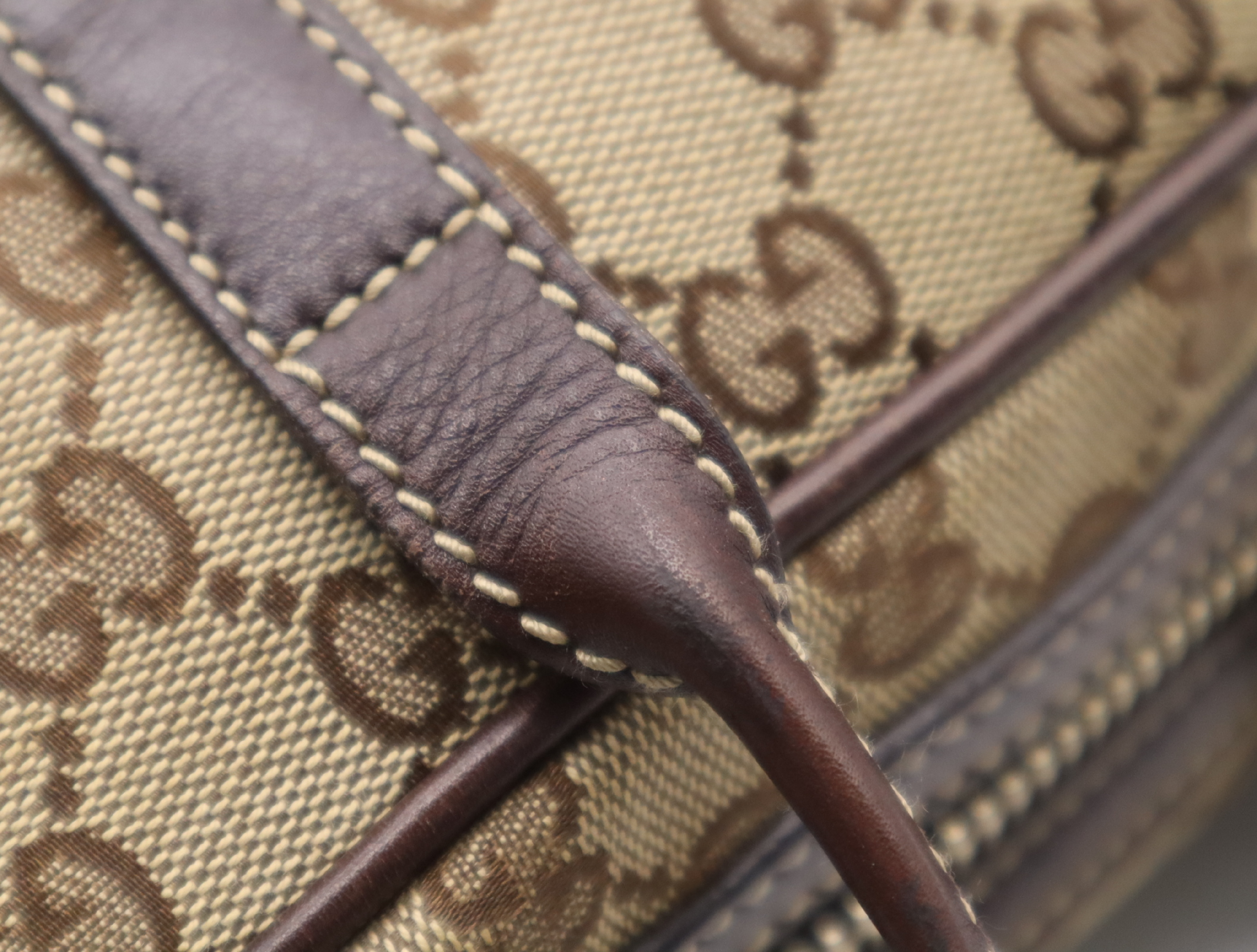 169971GG Canvas Handbag Beige Brown 204046 Handbag — view 9