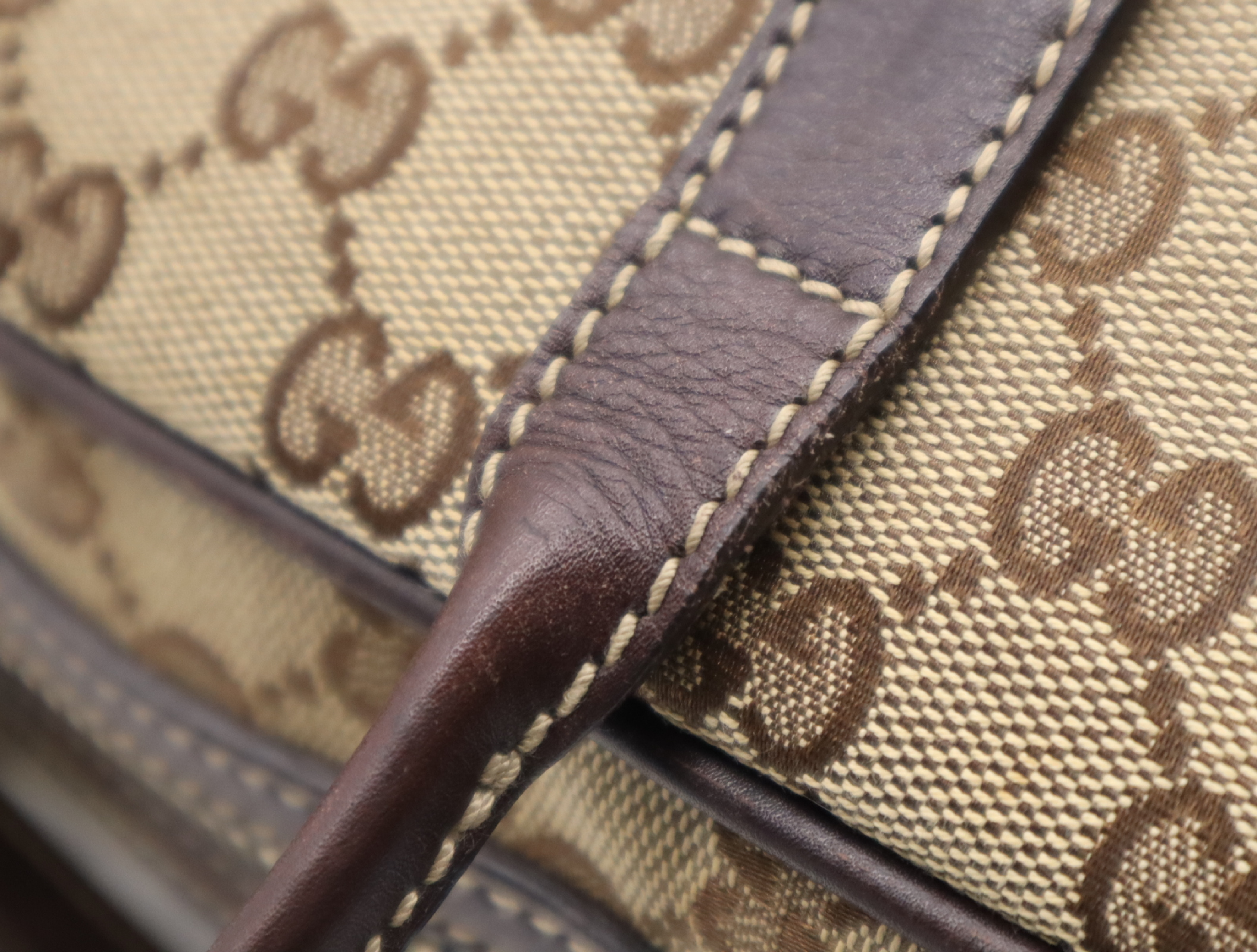 169971GG Canvas Handbag Beige Brown 204046 Handbag — view 10
