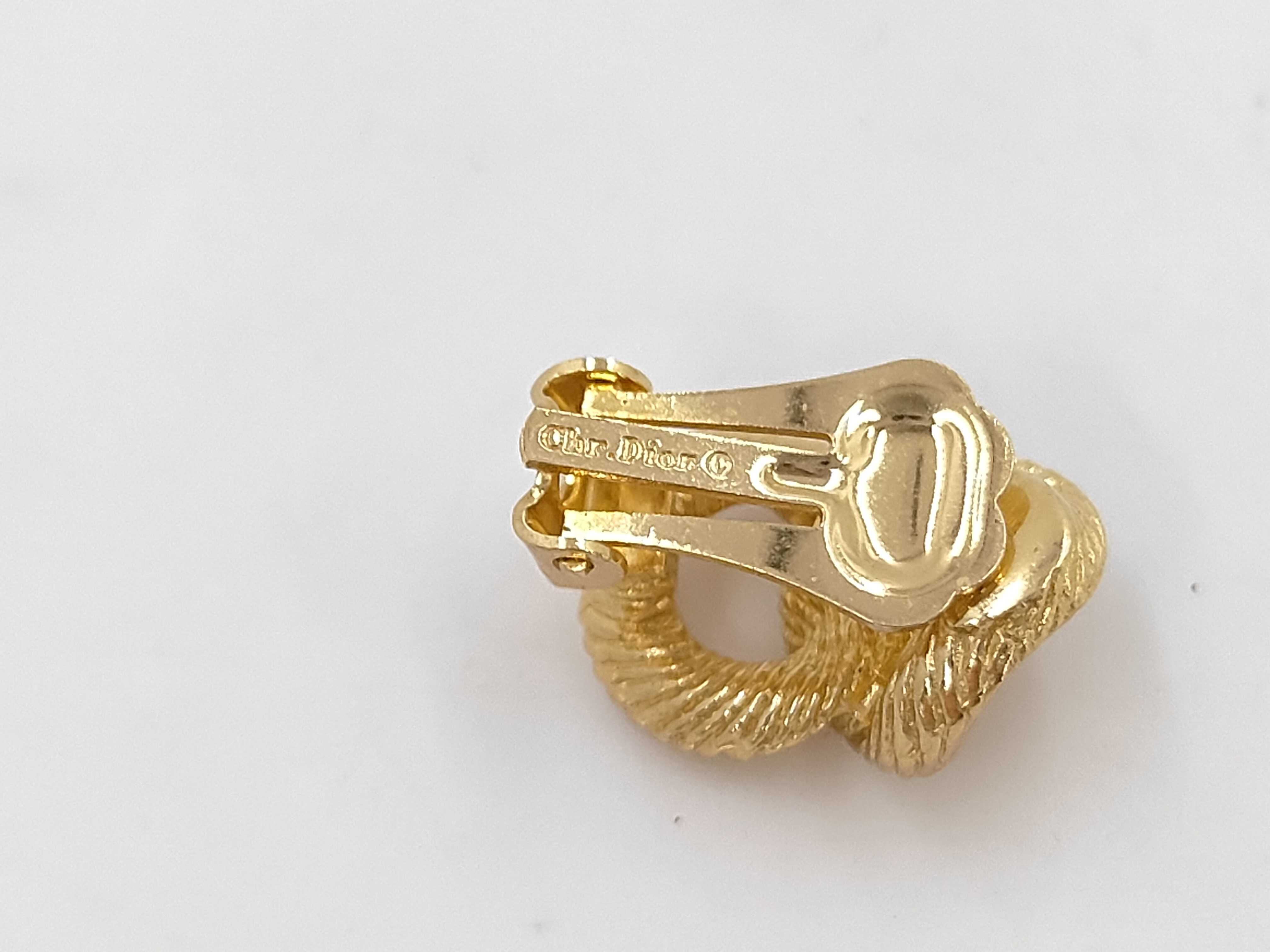 Rhinestone Gold Earrings (YG) — view 5