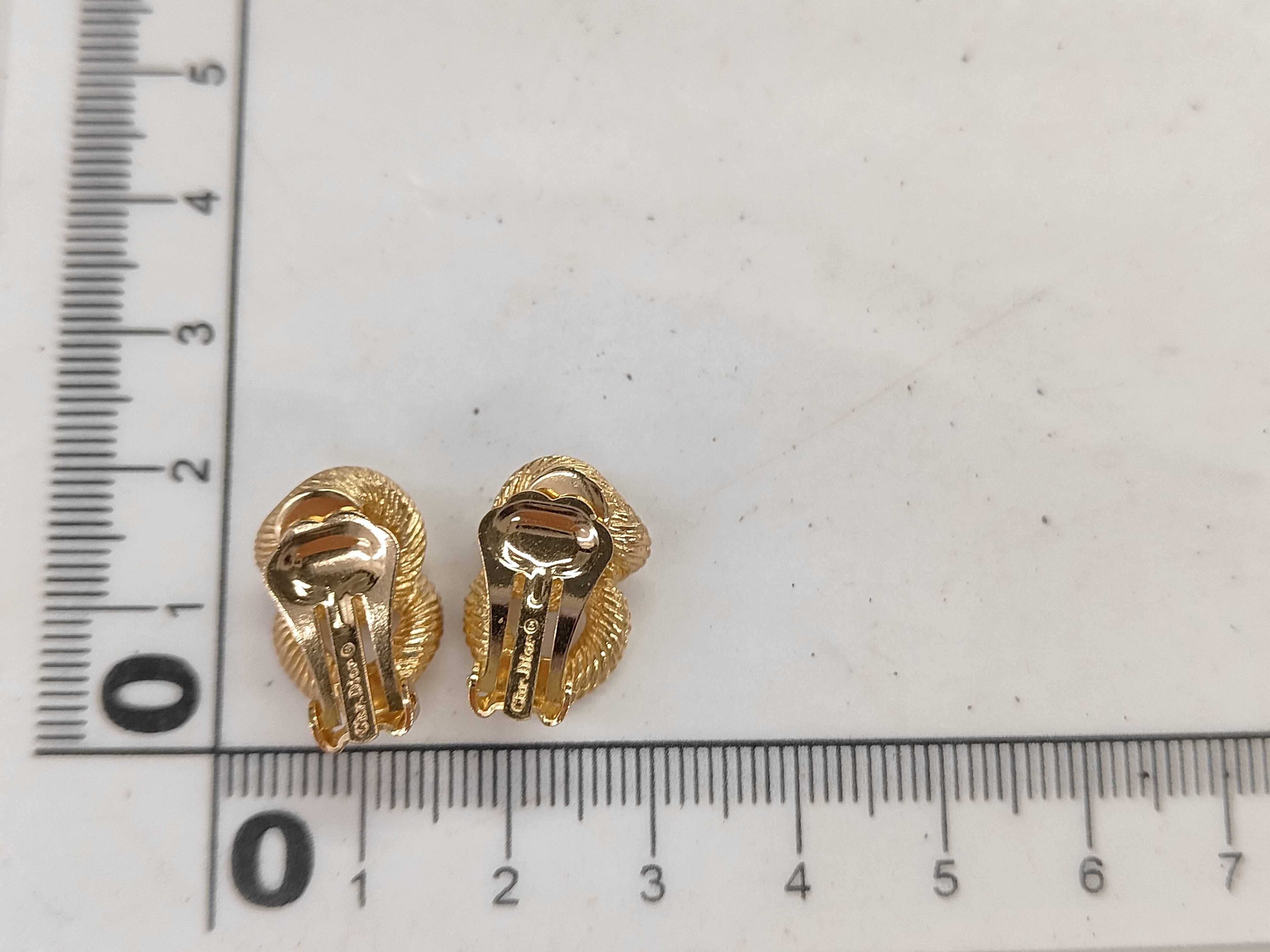 Rhinestone Gold Earrings (YG) — view 6