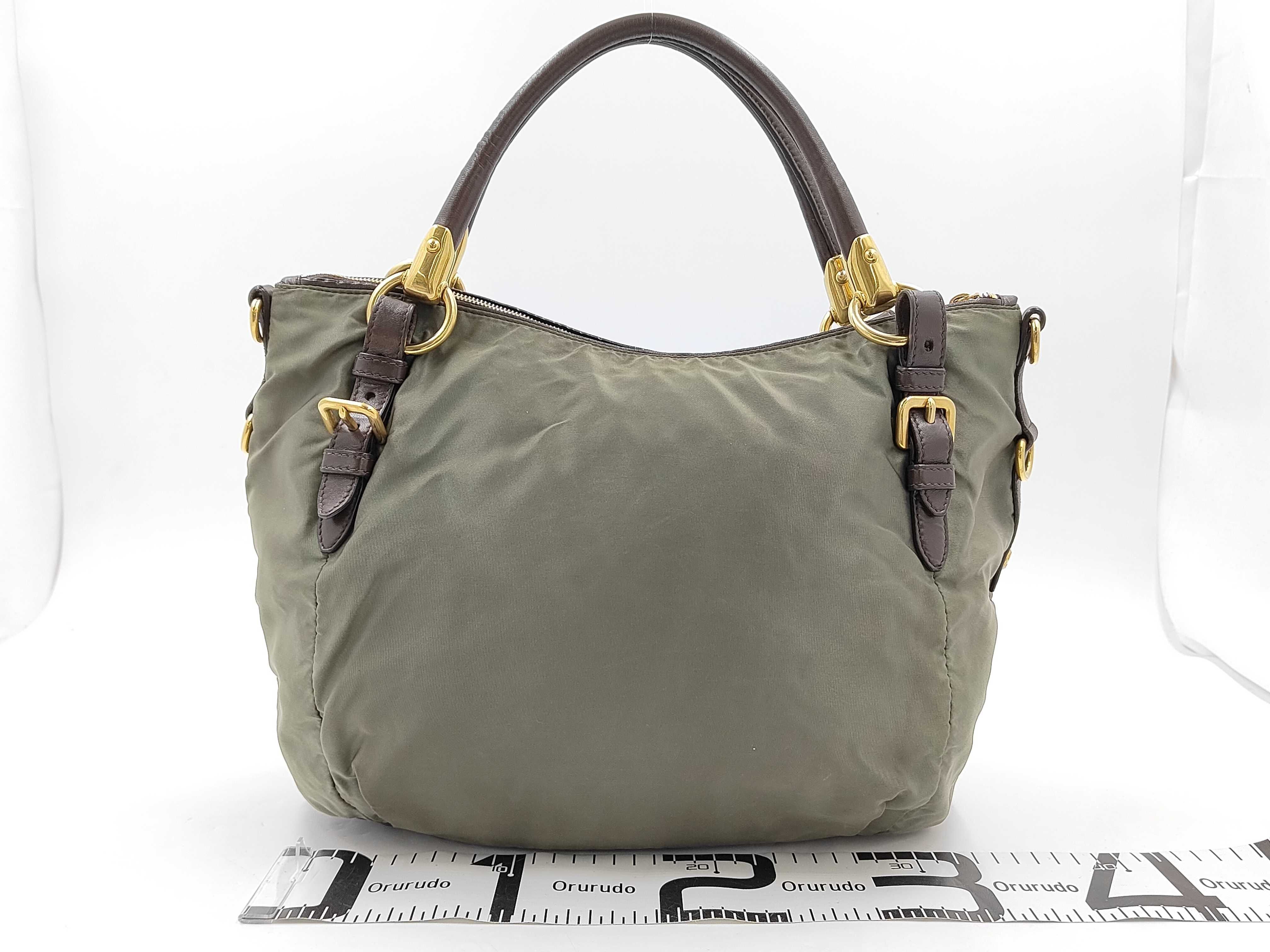 Pocono Nylon Shoulder Bag Khaki Handbag — view 2