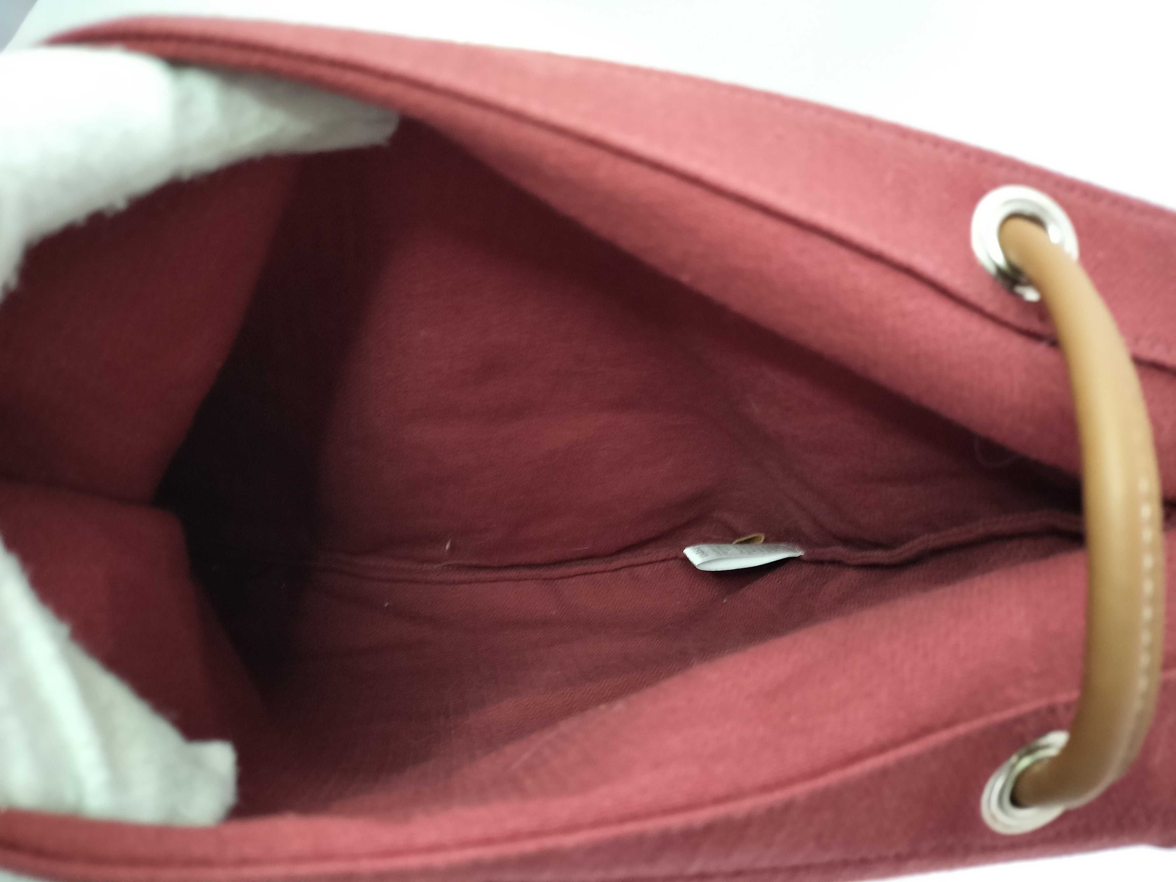 Aline Toile Chevron Bordeaux Silver Hardware K Shoulder Bag Red Shoulder Bag — view 12