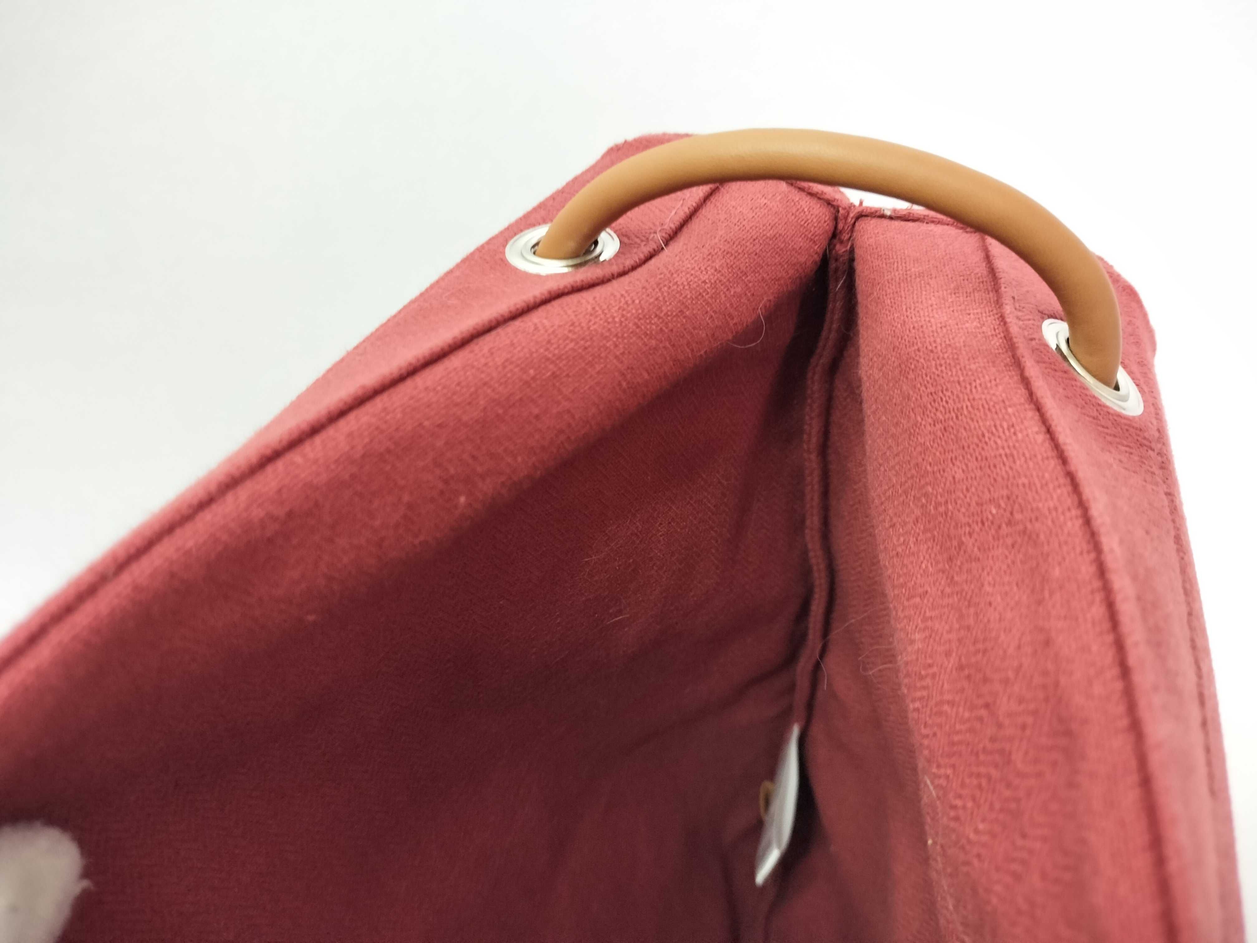 Aline Toile Chevron Bordeaux Silver Hardware K Shoulder Bag Red Shoulder Bag — view 13
