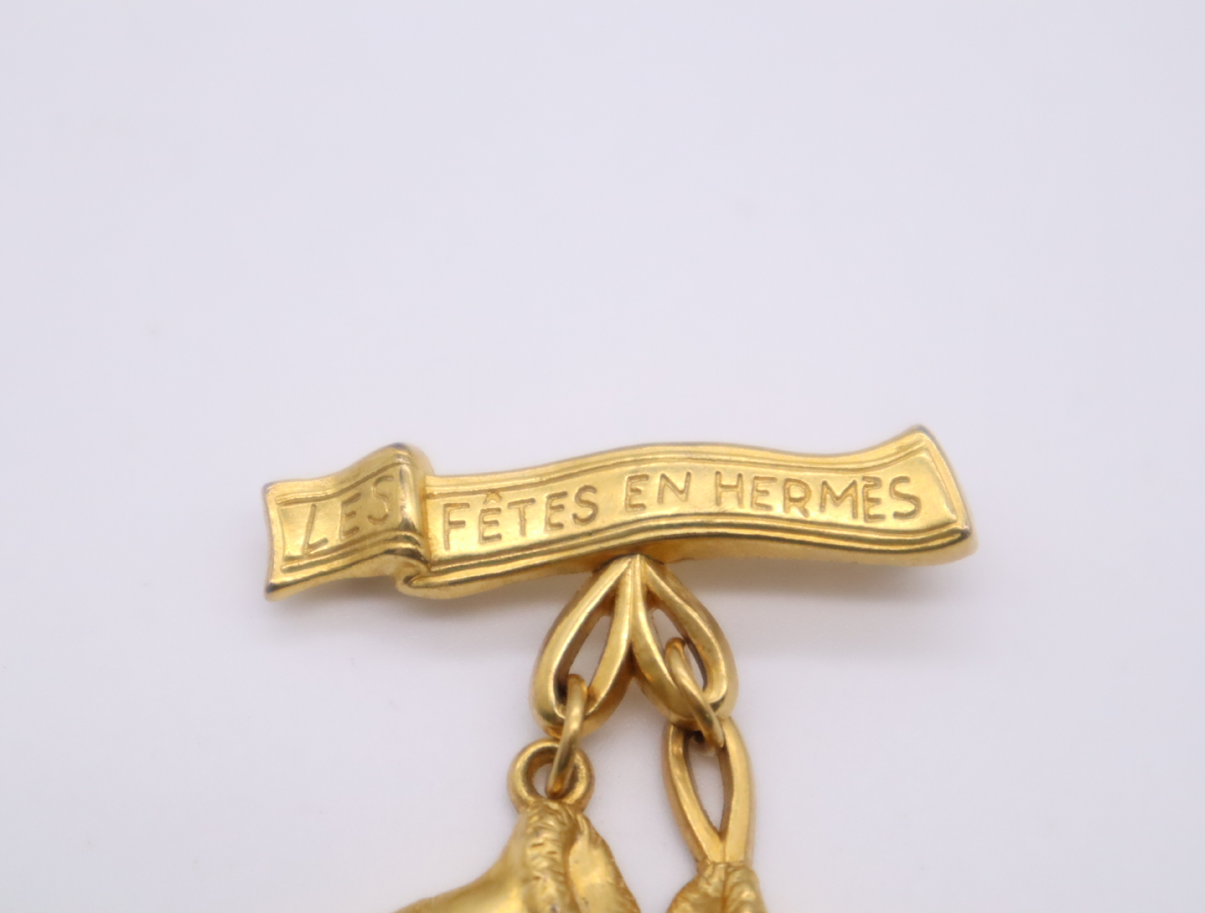 Metal Skate Shoe Motif Brooch, Gold Brooch — view 3