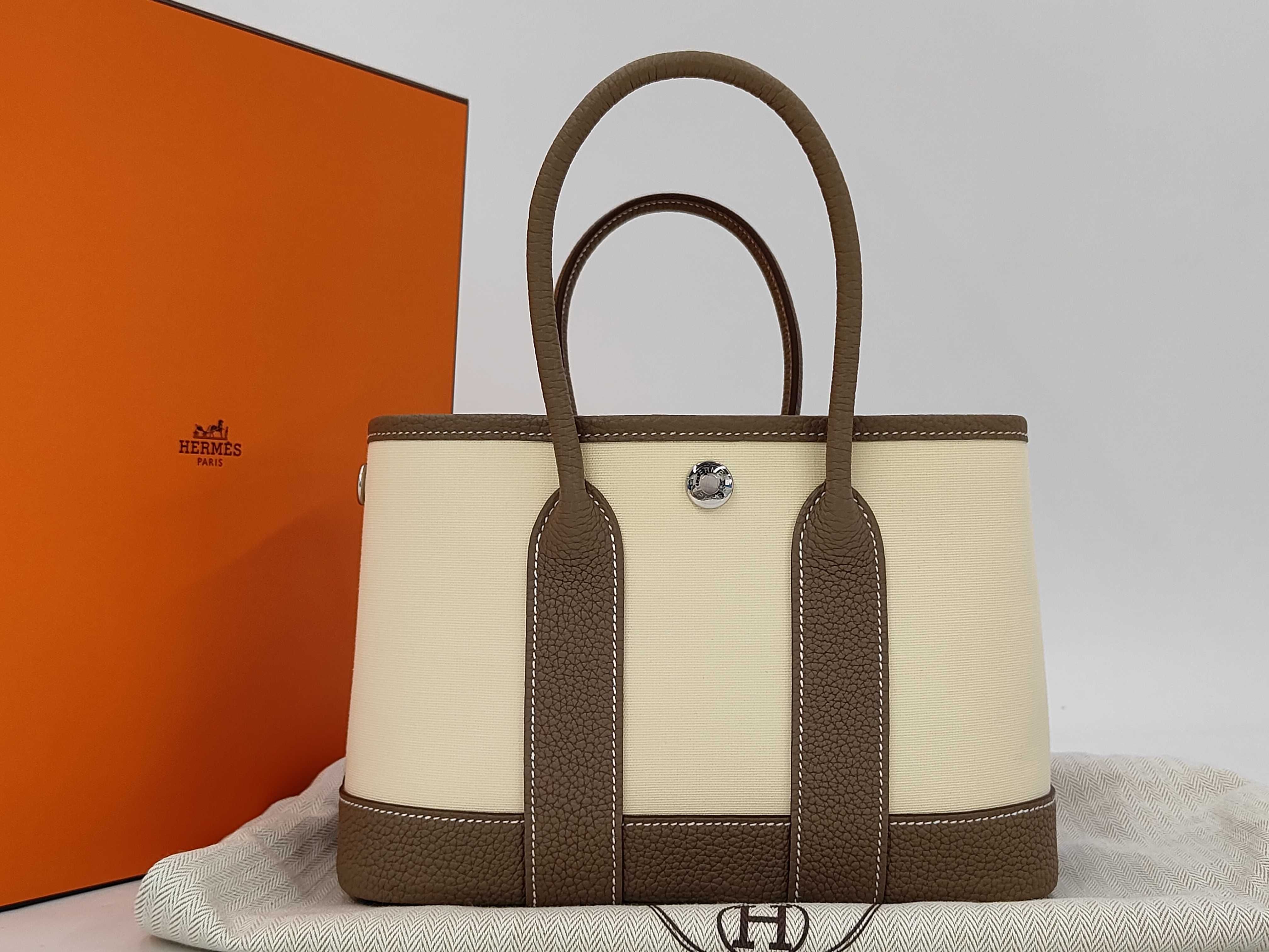 Neo Garden 23 Etoupe/Vanilla x Toile Officier/Negonda x Silver Hardware x G Stamp Handbag