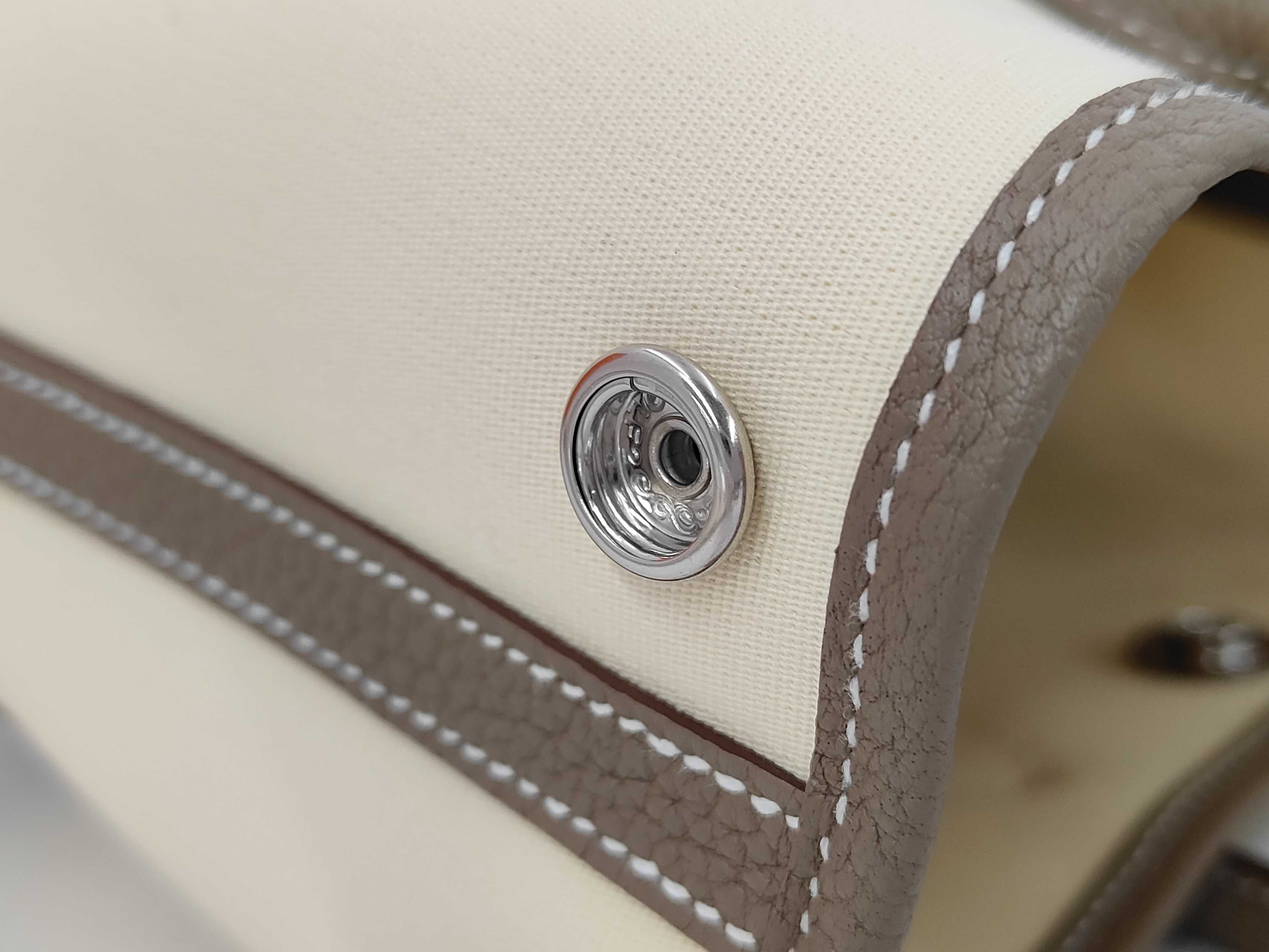Neo Garden 23 Etoupe/Vanilla x Toile Officier/Negonda x Silver Hardware x G Stamp Handbag — view 12