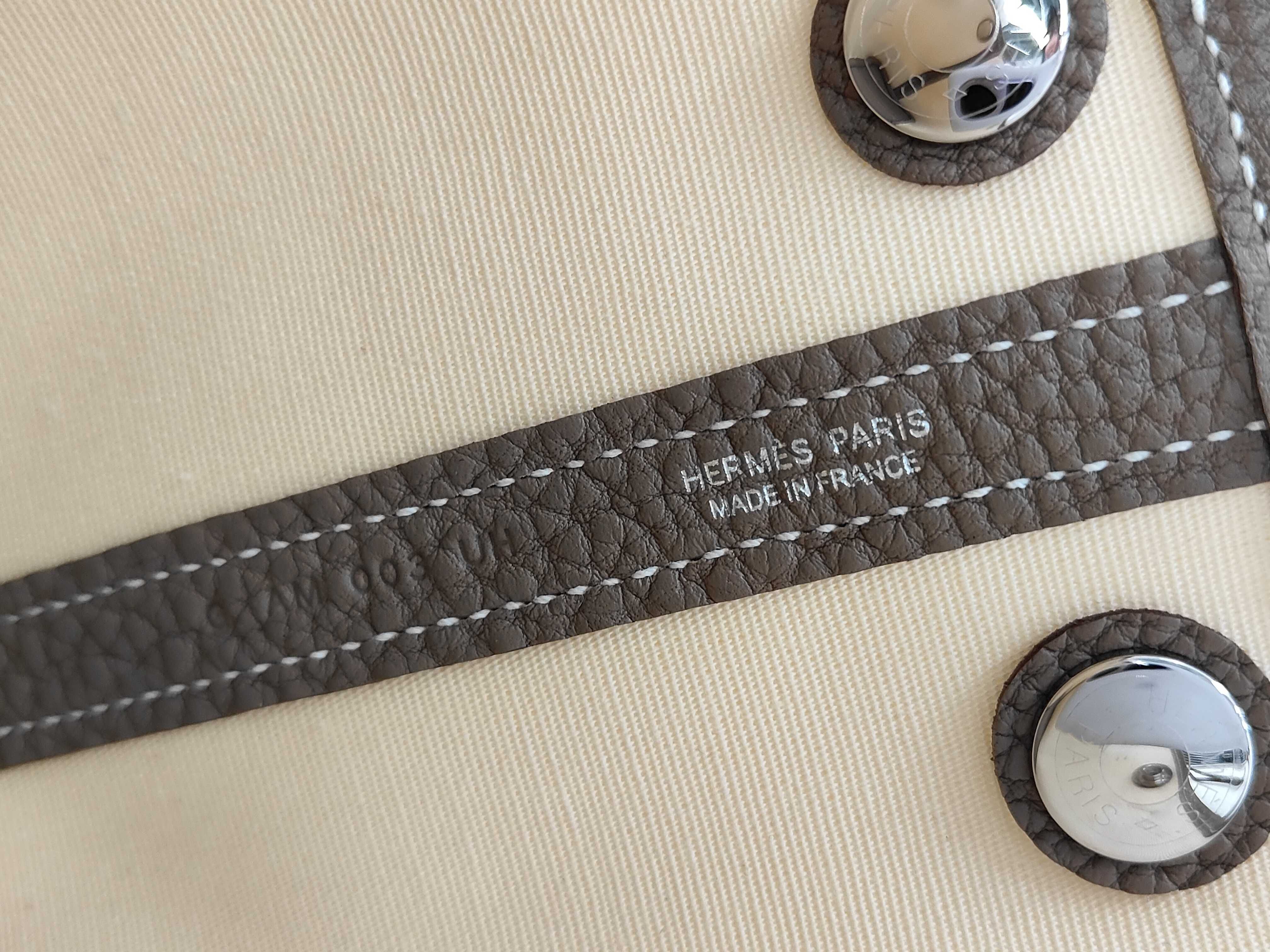 Neo Garden 23 Etoupe/Vanilla x Toile Officier/Negonda x Silver Hardware x G Stamp Handbag — view 9