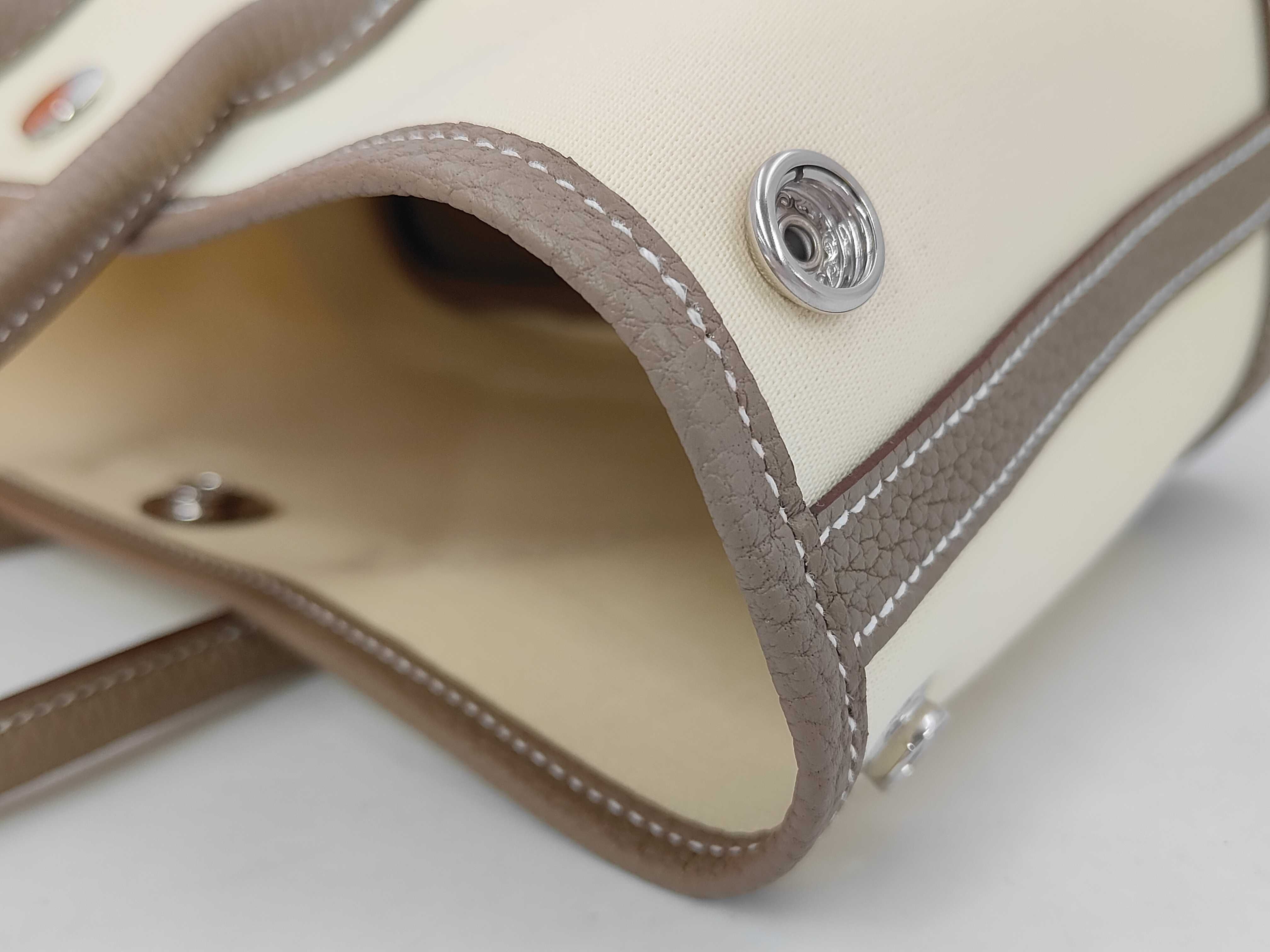 Neo Garden 23 Etoupe/Vanilla x Toile Officier/Negonda x Silver Hardware x G Stamp Handbag — view 10