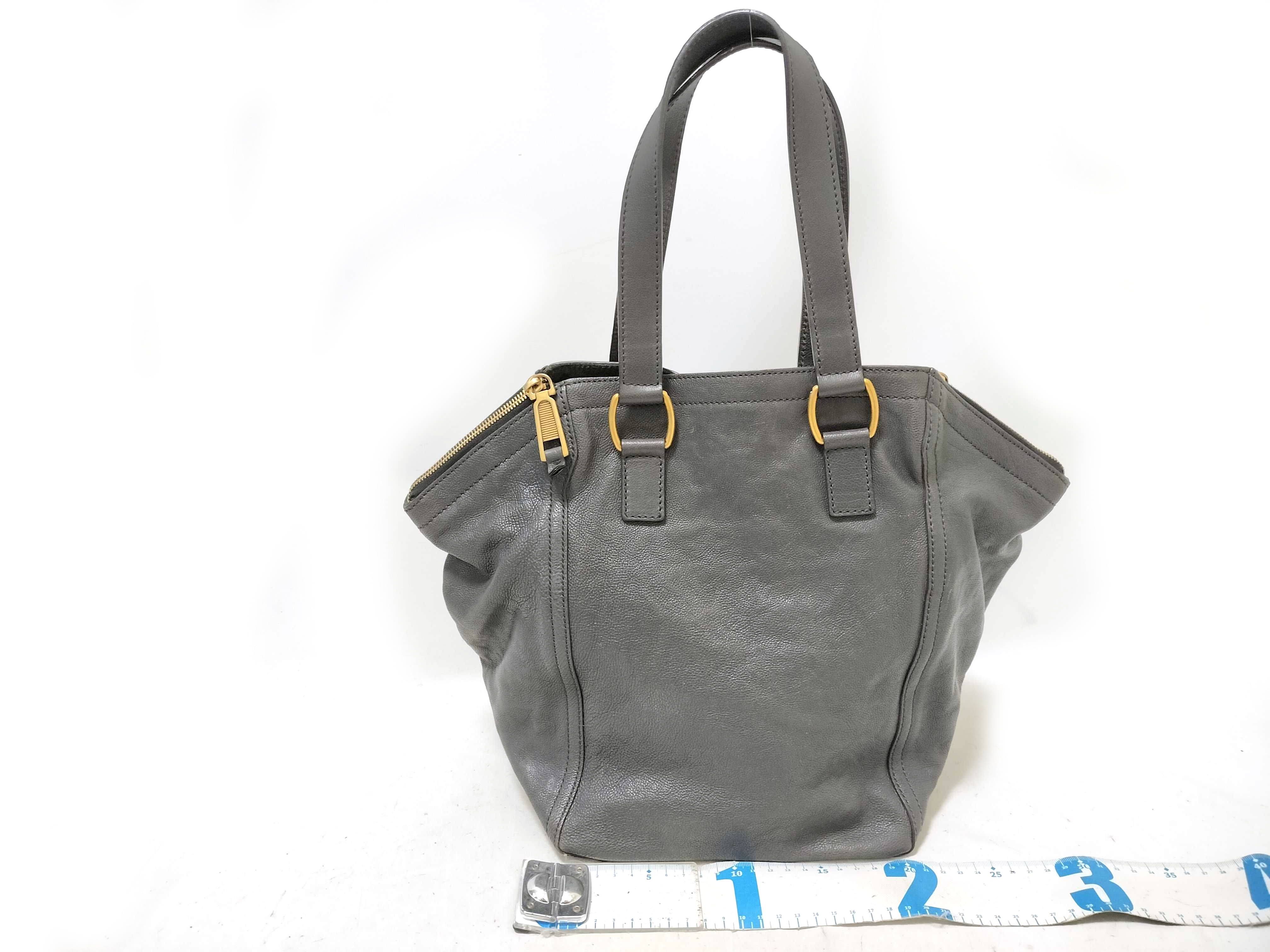 Down Handbag, Gray Tote Bag — view 2