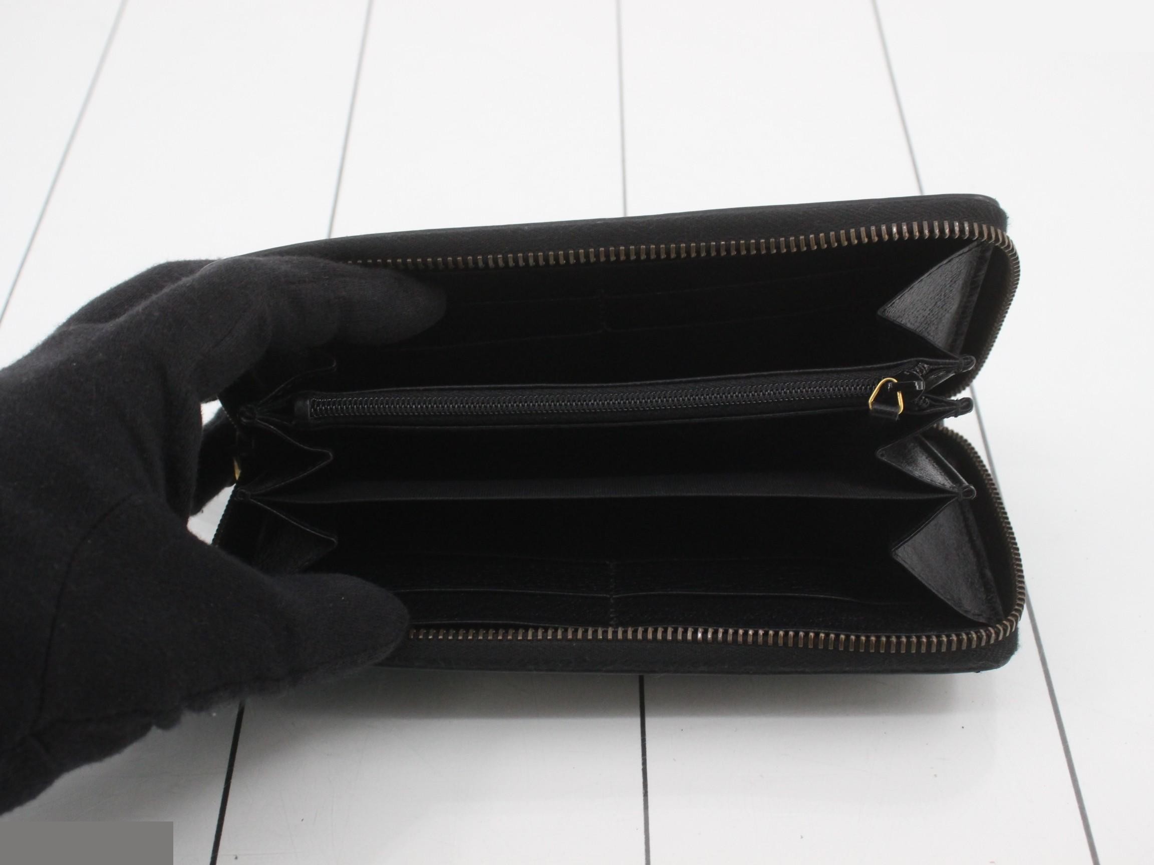 GG Marmont Long Wallet, Black Leather — view 4