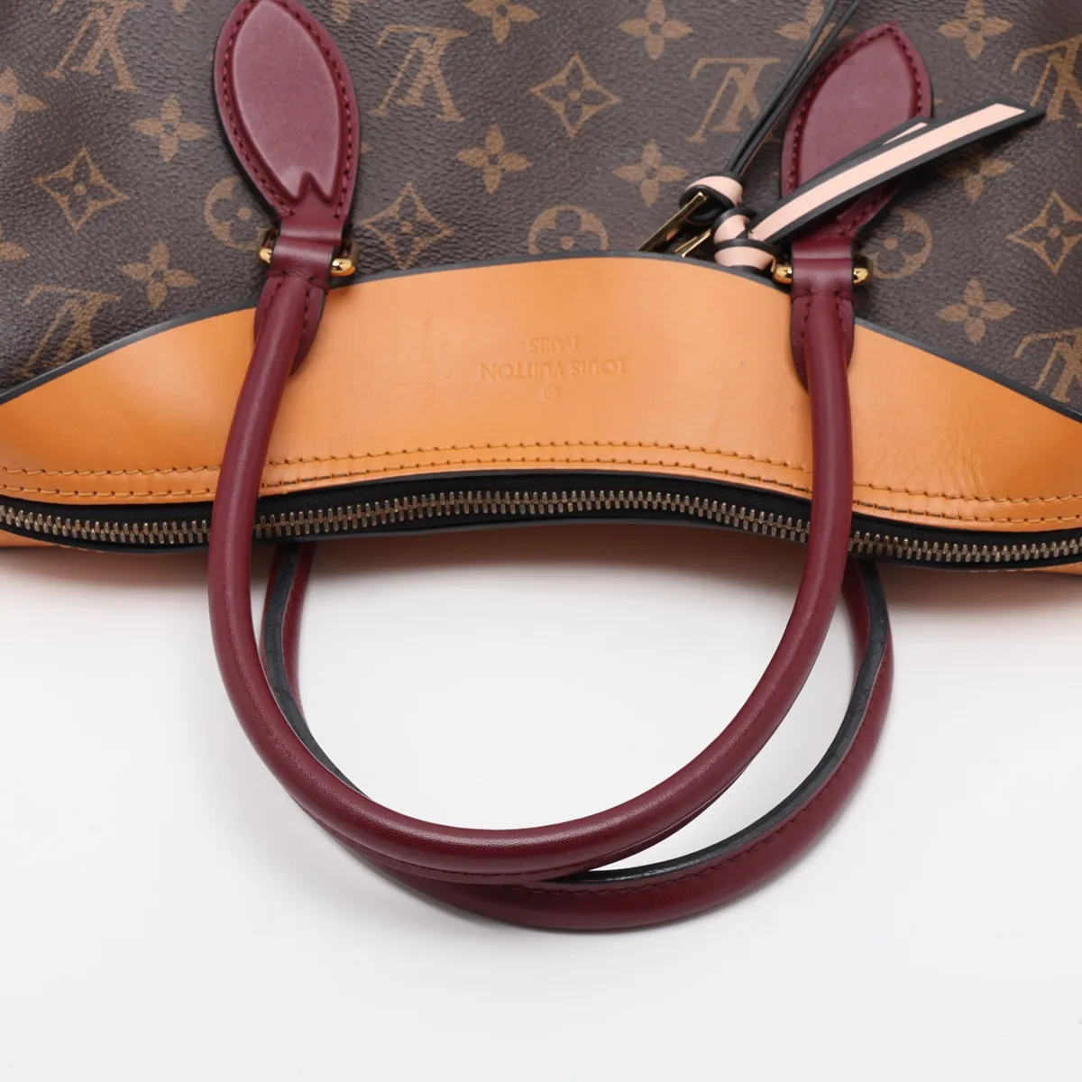 Monogram x Leather Tuileries Tote - AA2198 Brown (RFID detected) — view 5