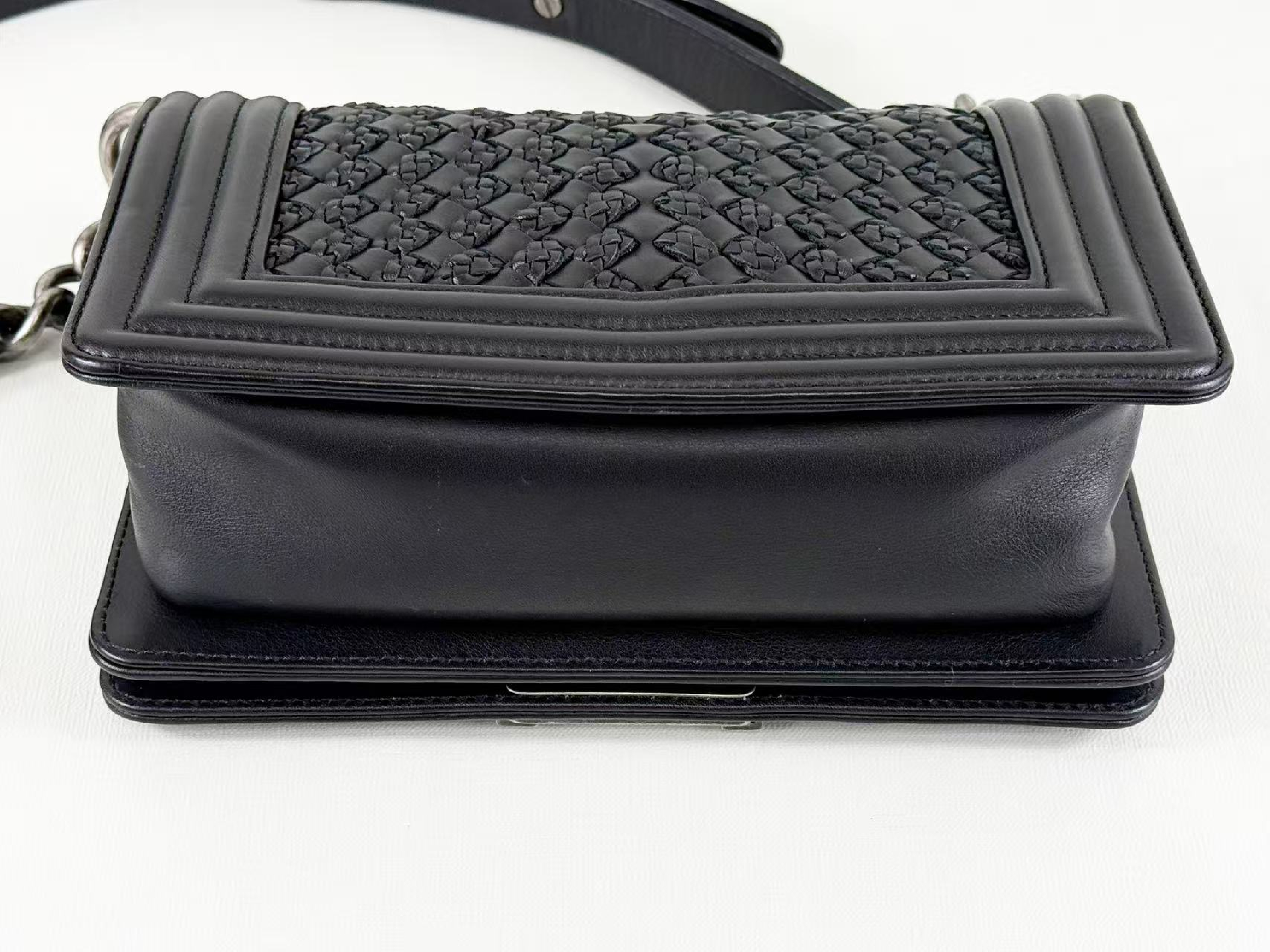 Black Boy Braided Shoulder Bag, Approx. W20cm, Serial Number [Includes dust bag, authenticity card, and seal] Vintage Silver Hardware 26224164 Shoulder Bag — view 11