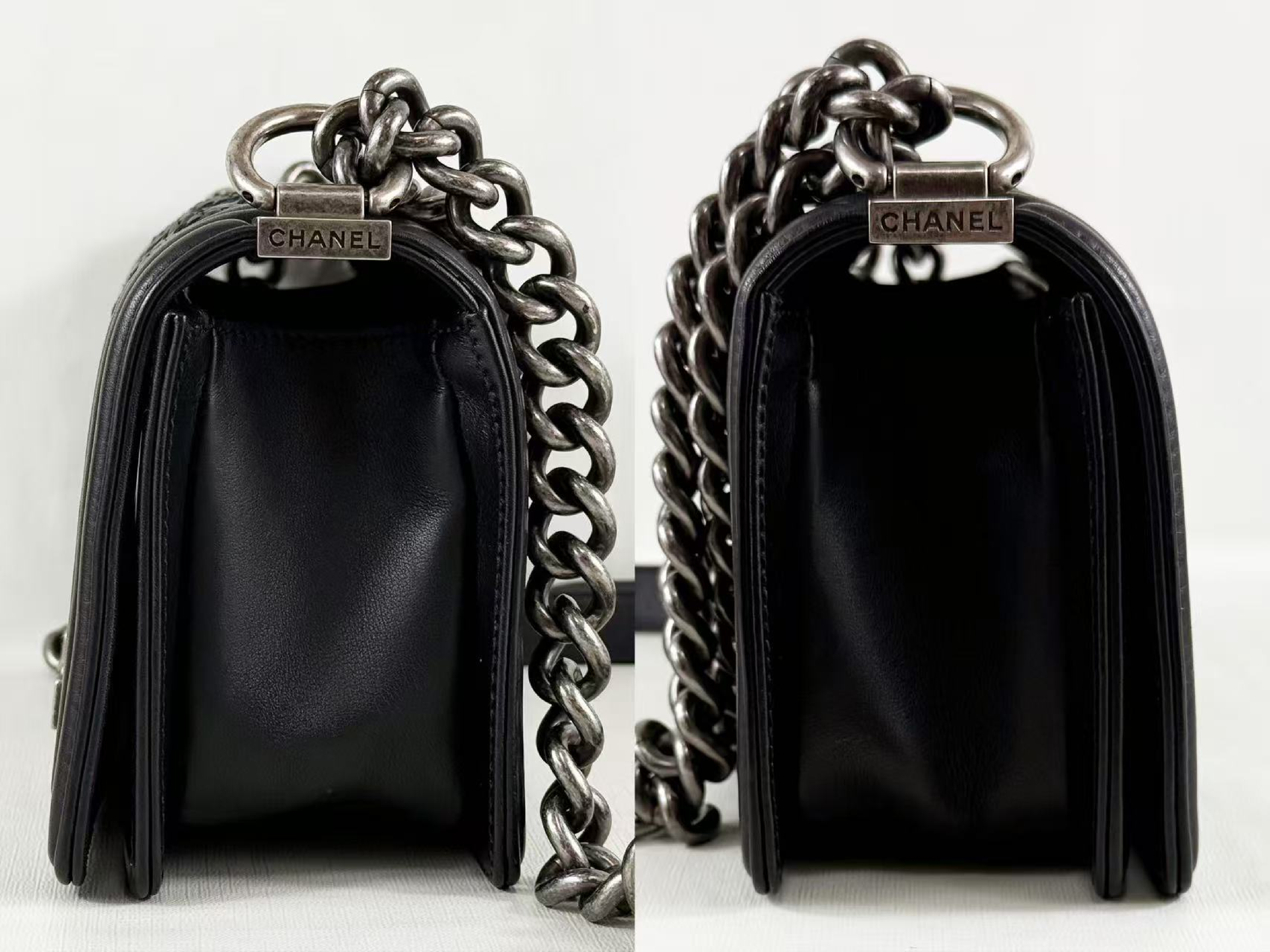 Black Boy Braided Shoulder Bag, Approx. W20cm, Serial Number [Includes dust bag, authenticity card, and seal] Vintage Silver Hardware 26224164 Shoulder Bag — view 12