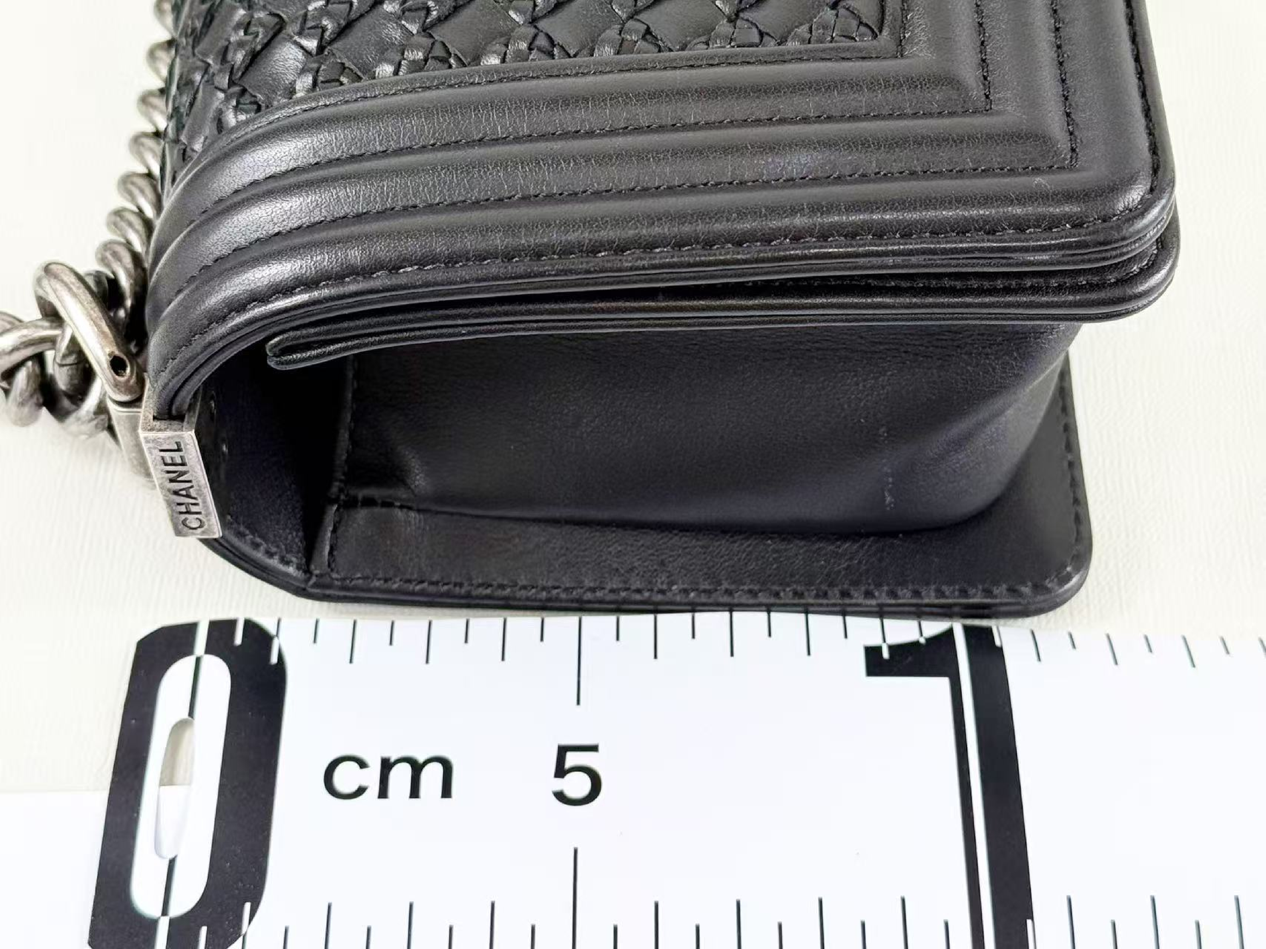 Black Boy Braided Shoulder Bag, Approx. W20cm, Serial Number [Includes dust bag, authenticity card, and seal] Vintage Silver Hardware 26224164 Shoulder Bag — view 5