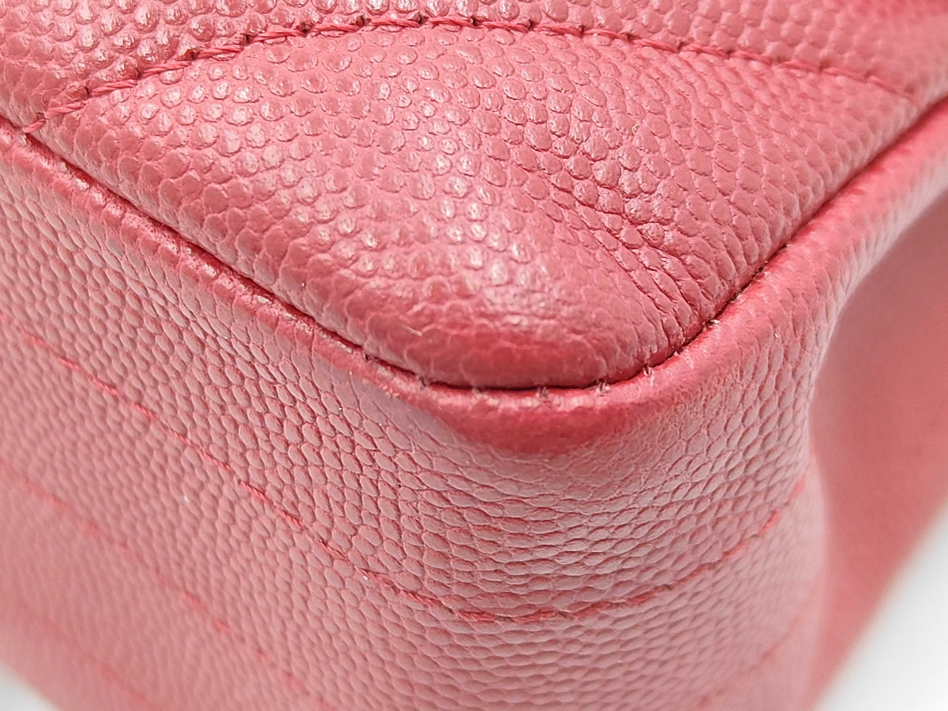 Matelassé 25 Double Flap V-Stitch Caviar Red Chain Shoulder Bag — view 5
