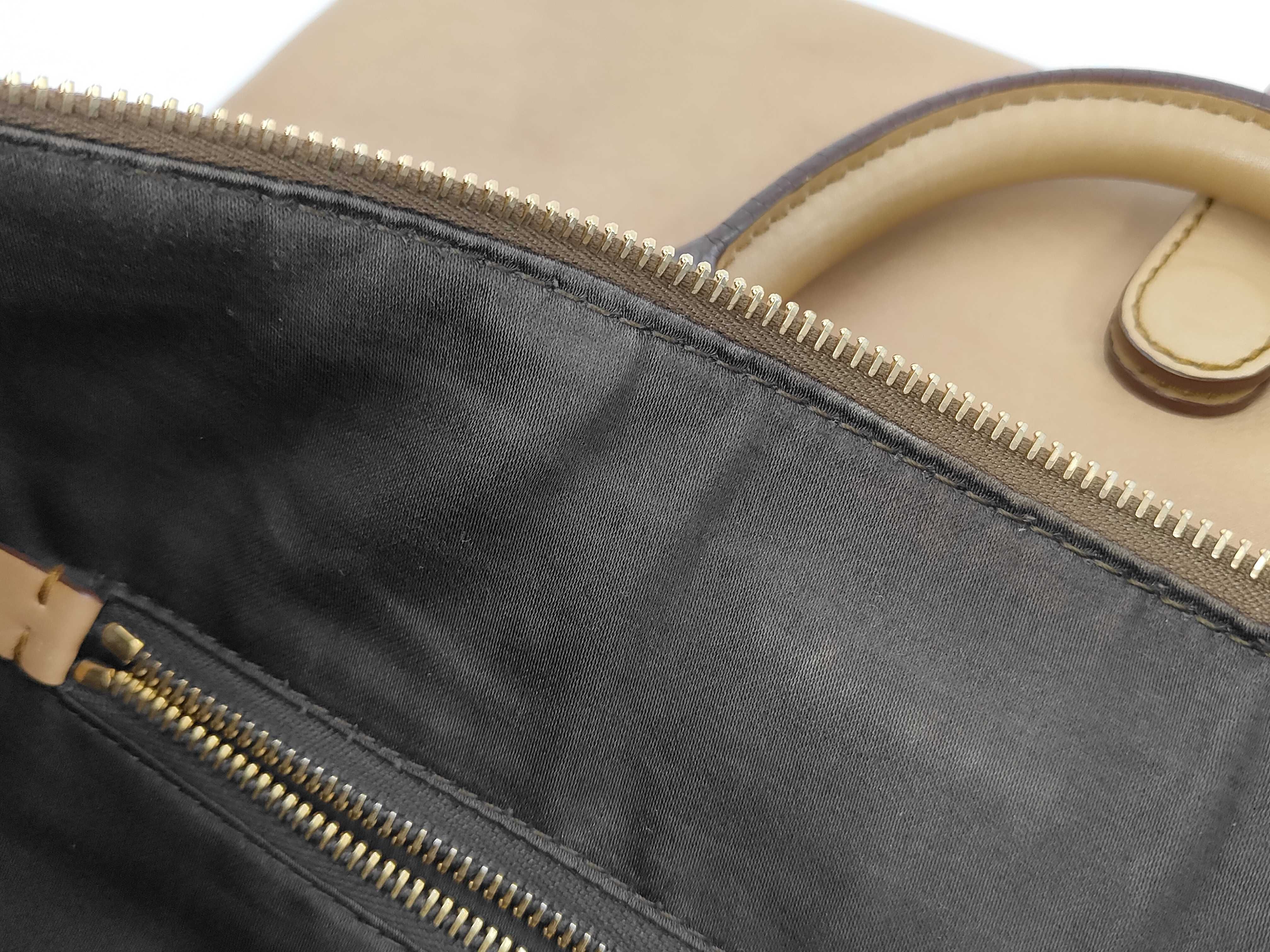 Leather 2-Way Flap Shoulder Bag (Brown) — view 11