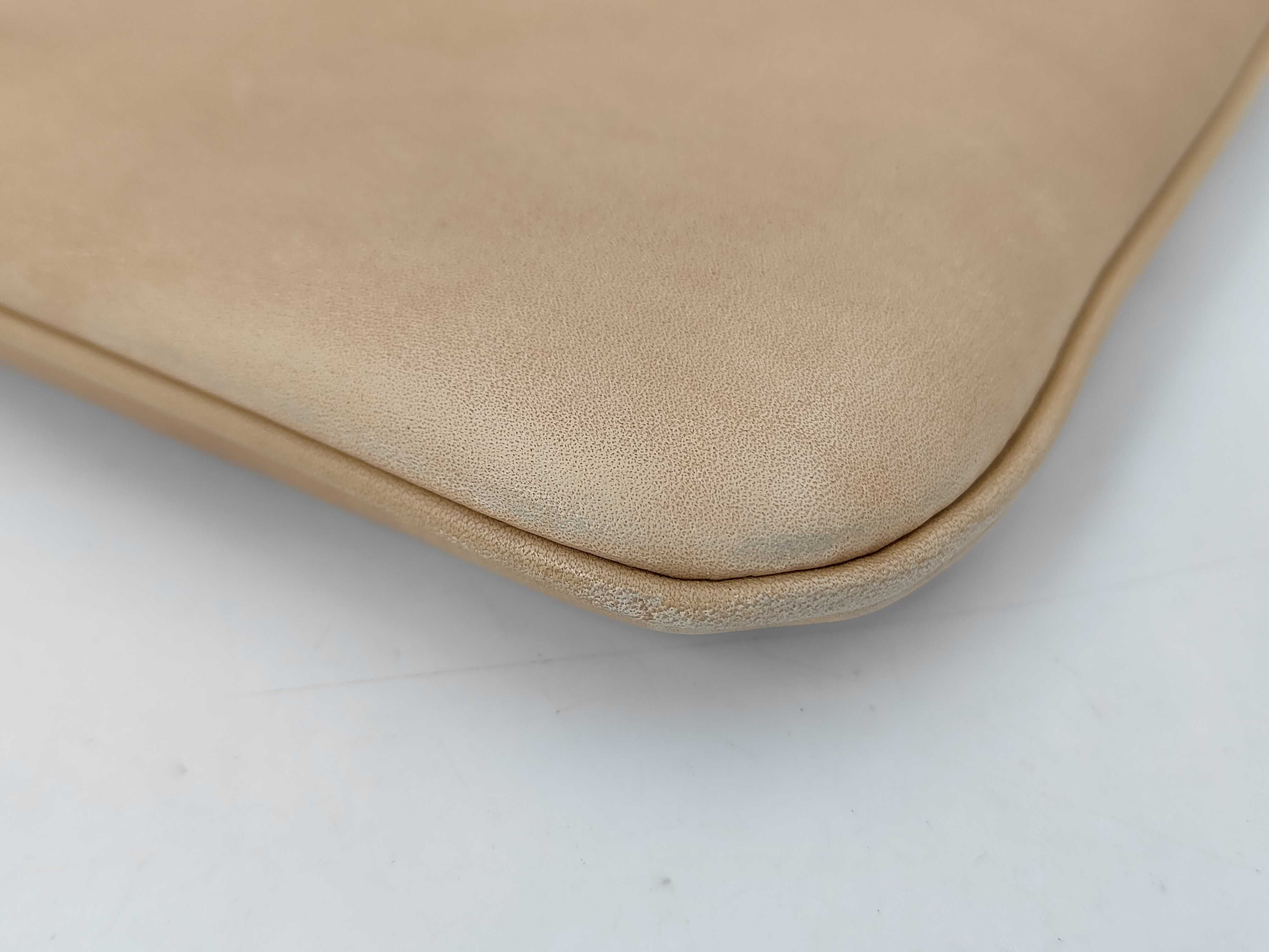 Leather 2-Way Flap Shoulder Bag (Brown) — view 4