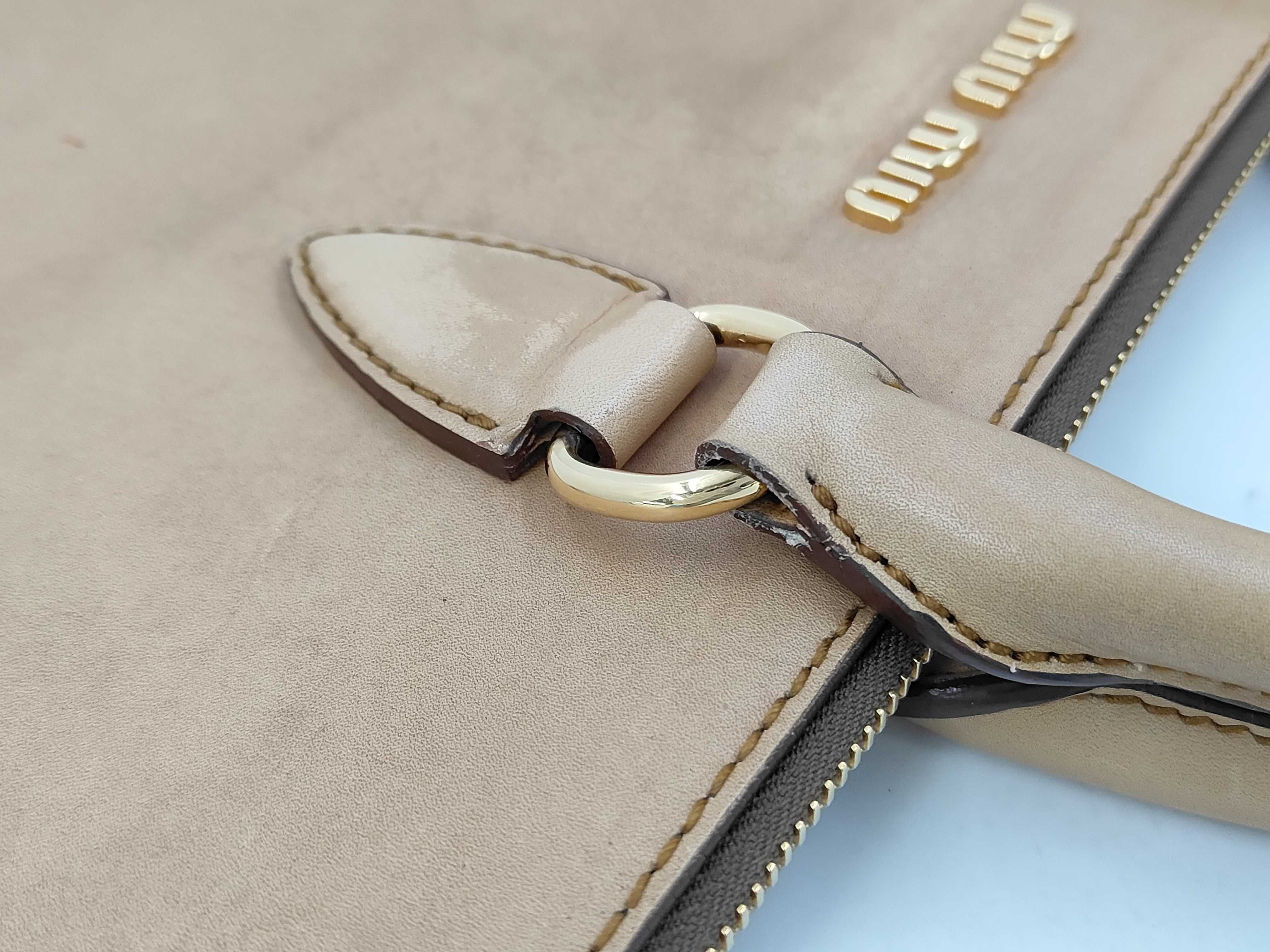Leather 2-Way Flap Shoulder Bag (Brown) — view 5