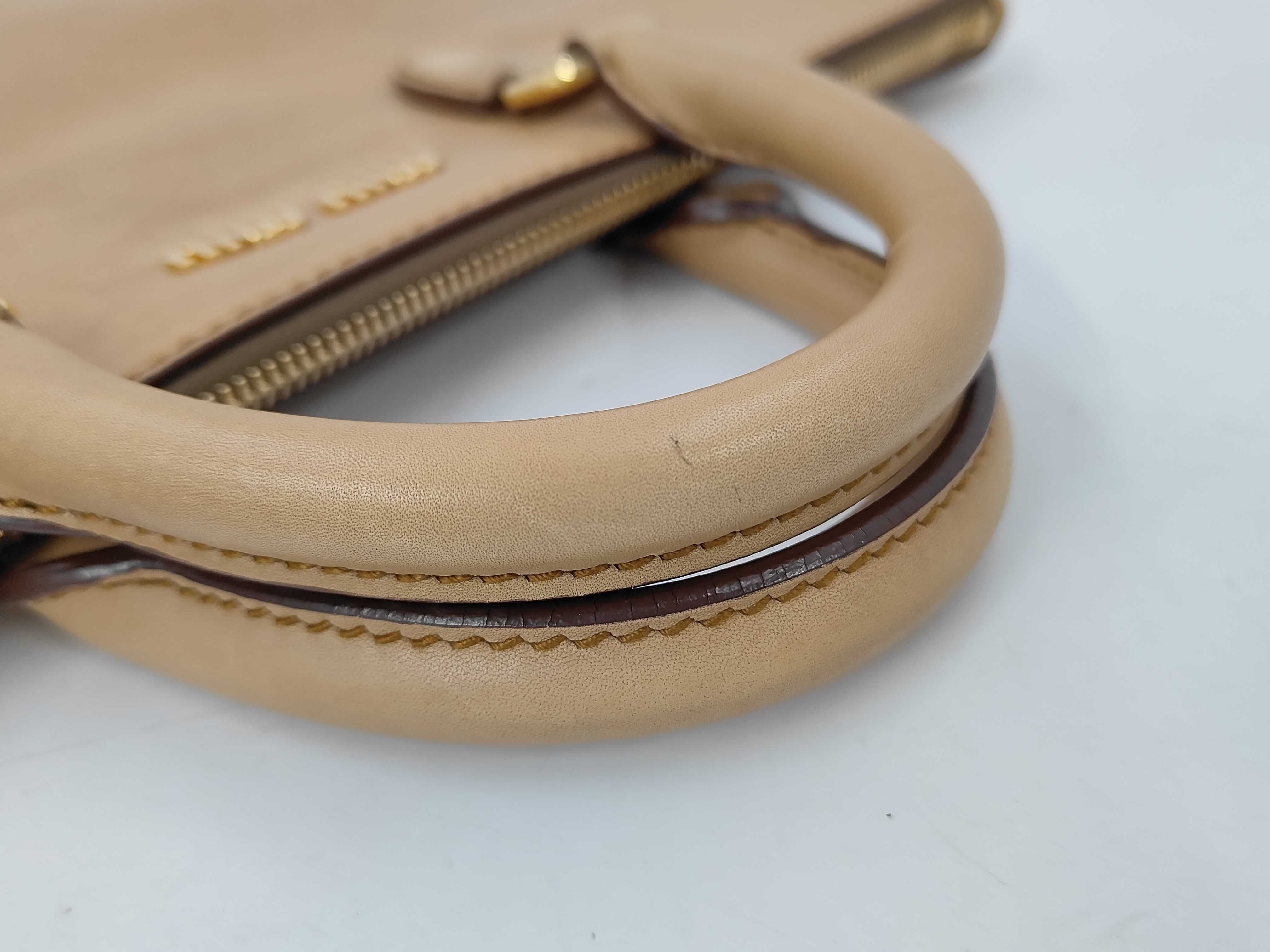 Leather 2-Way Flap Shoulder Bag (Brown) — view 7