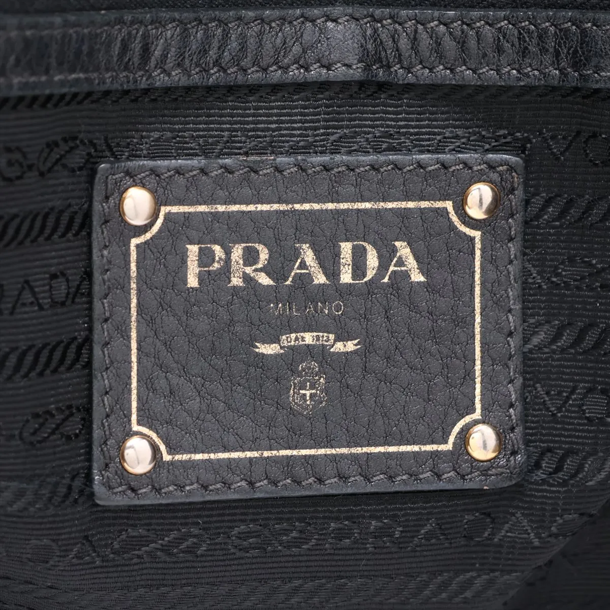 Leather 2-Way Handbag, Black — view 11