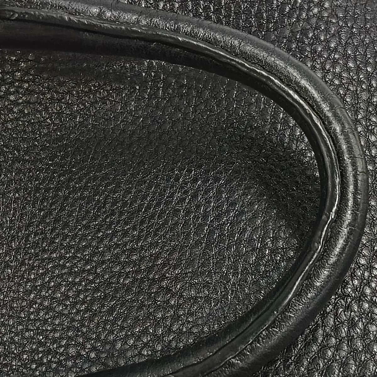 Leather 2-Way Handbag, Black — view 12