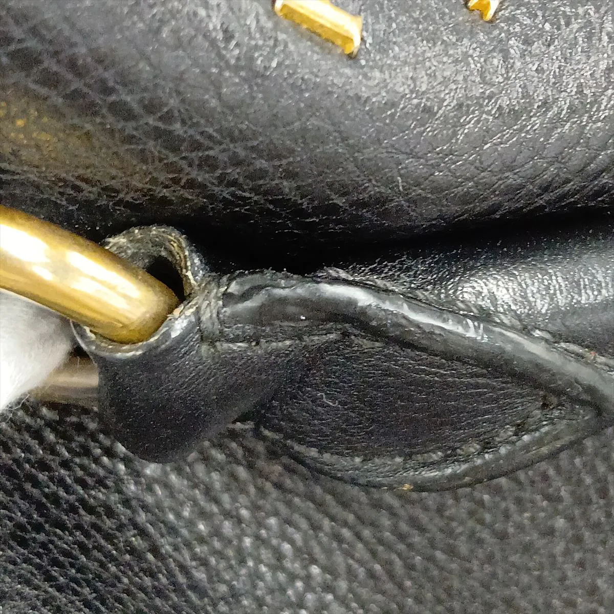Leather 2-Way Handbag, Black — view 13