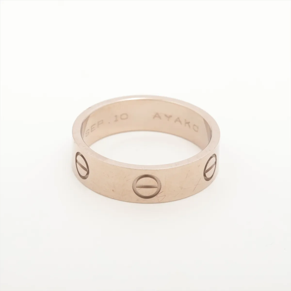 Love Ring 750 (WG) 6.8g Size 57 Name JD7578 — view 2