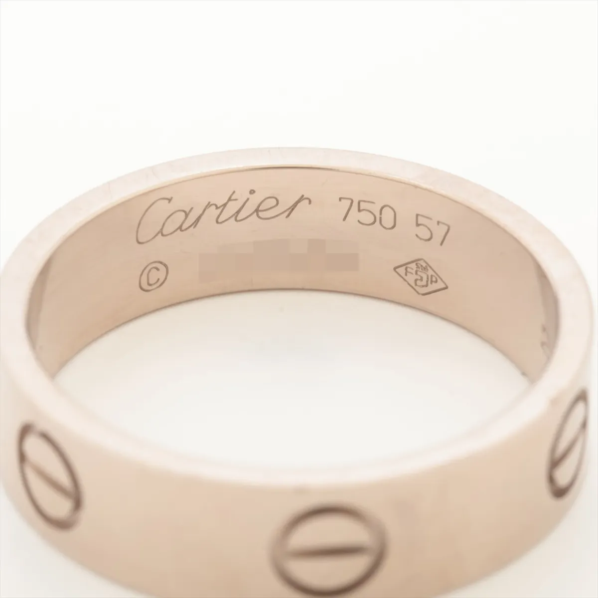 Love Ring 750 (WG) 6.8g Size 57 Name JD7578 — view 3