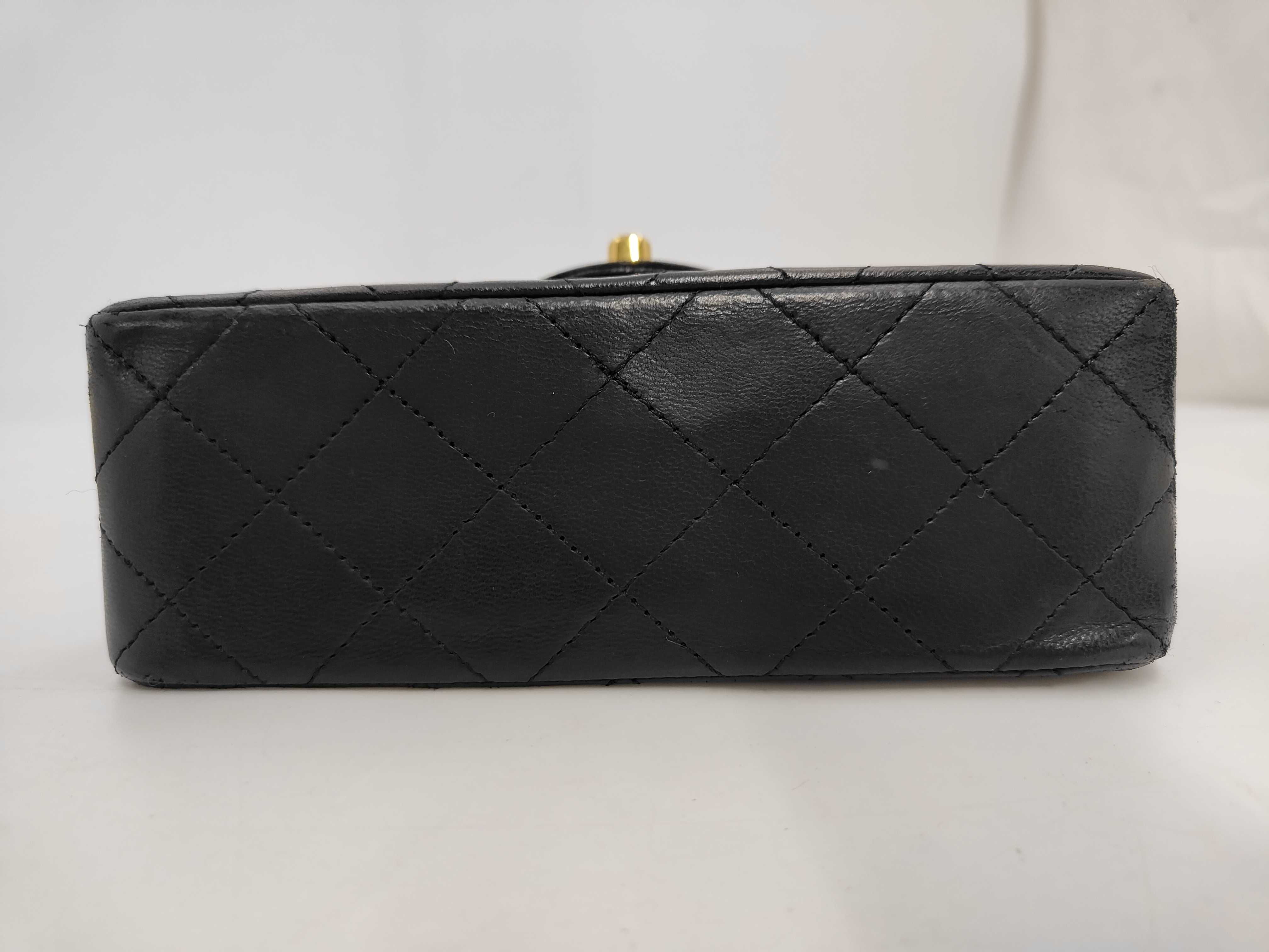 Lambskin Mini Matelassé Chain Shoulder Bag — view 3