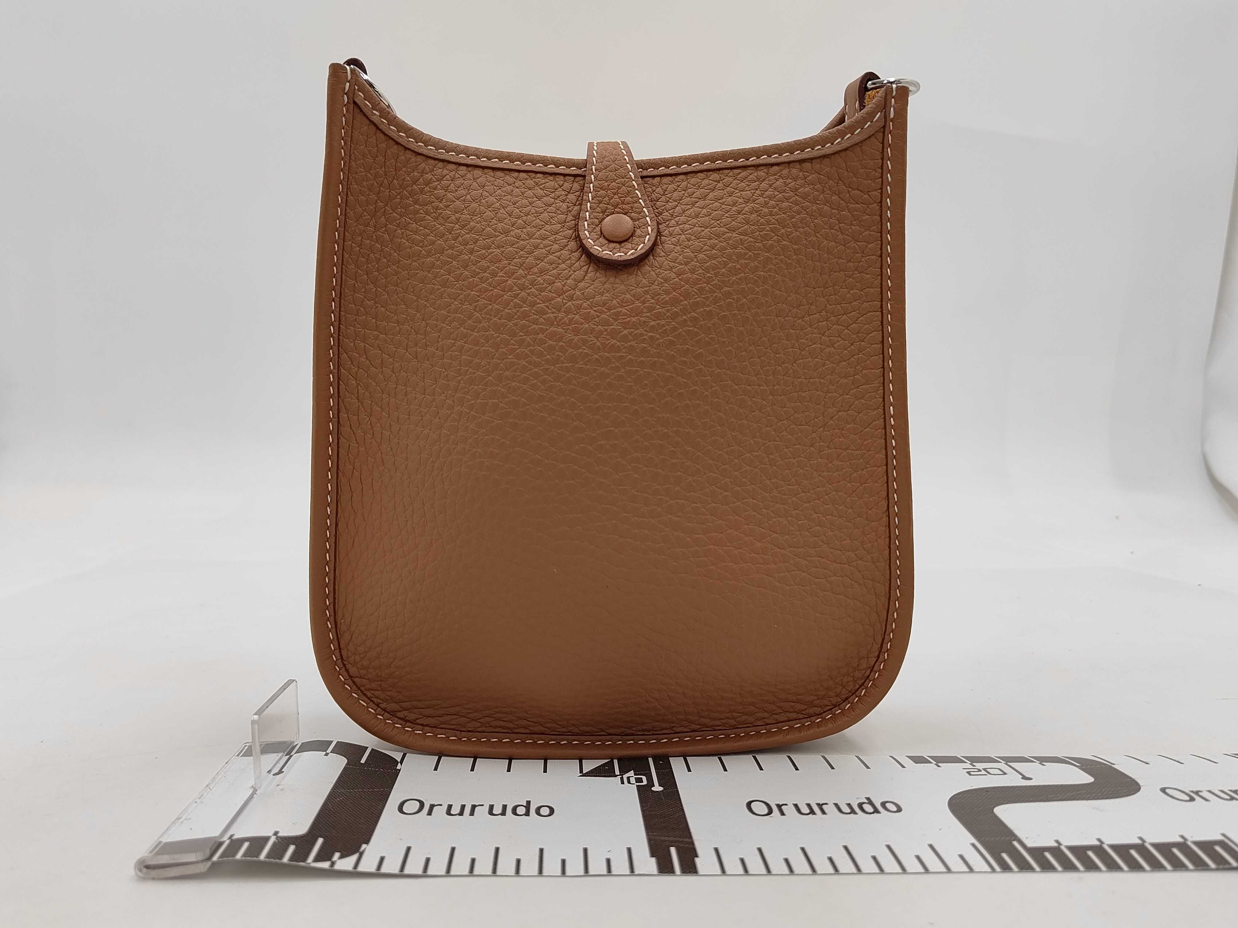 Evelyne 16 Brown Shoulder Bag with Silver Hardware — view 2