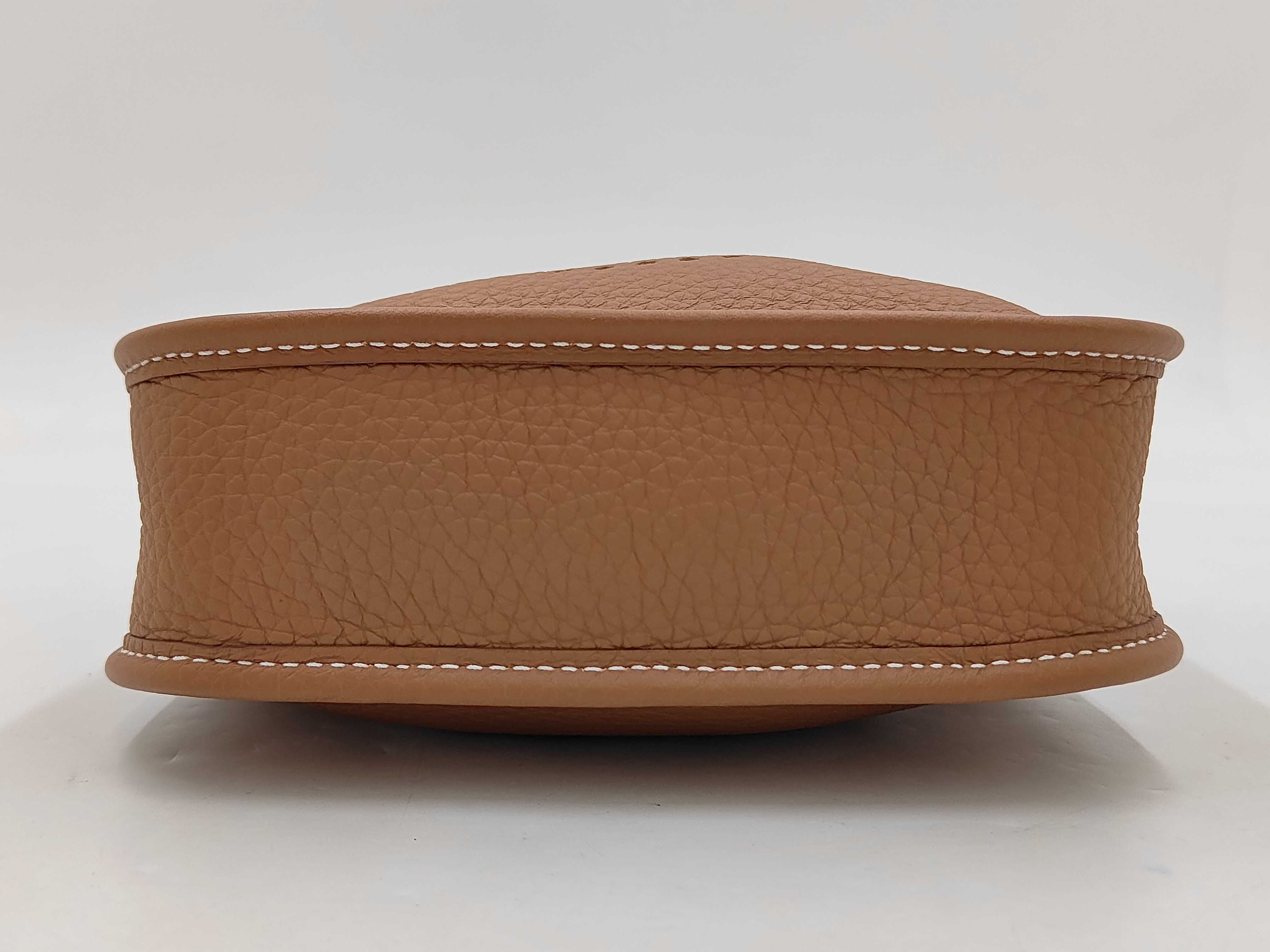 Evelyne 16 Brown Shoulder Bag with Silver Hardware — view 3