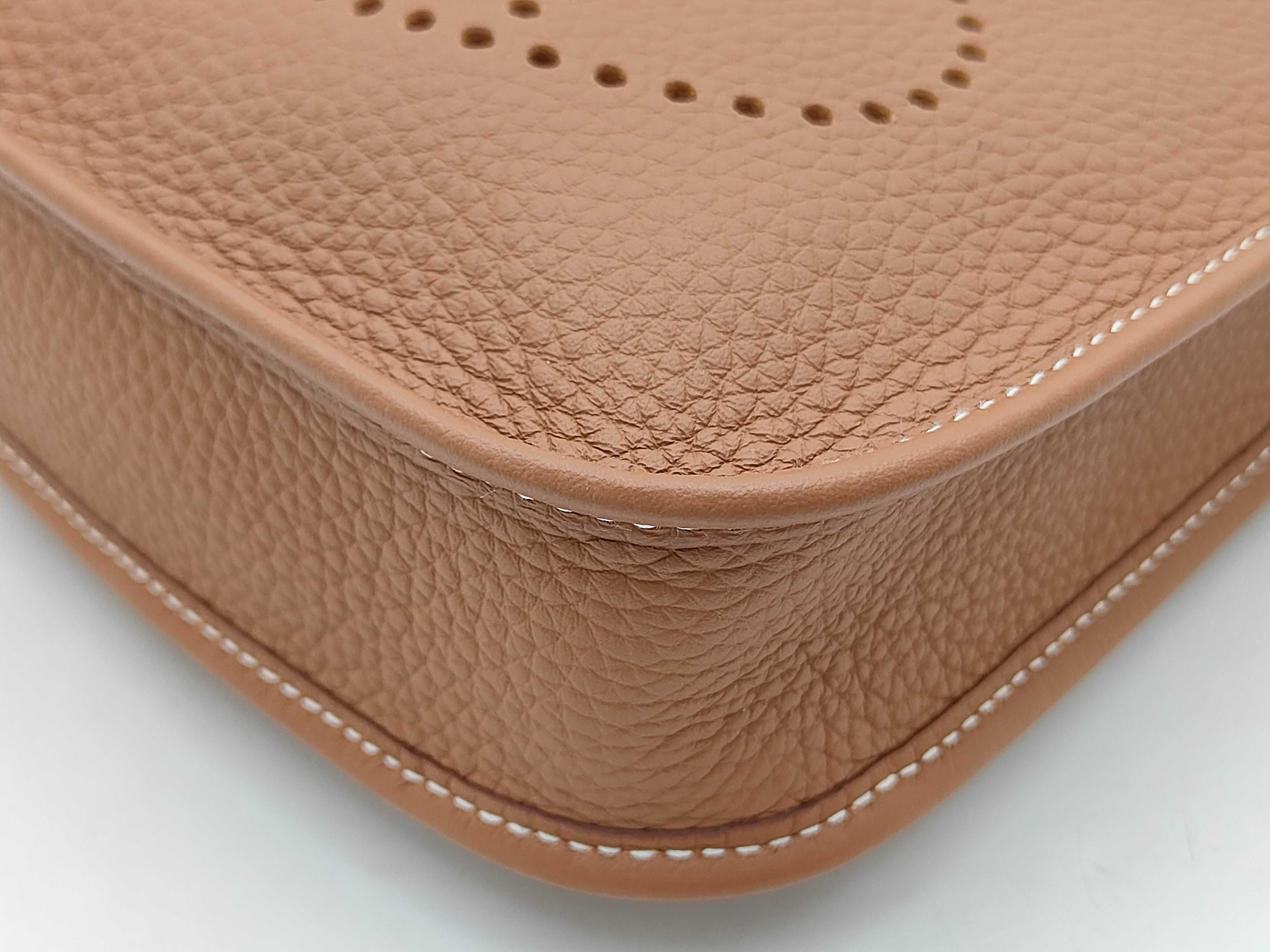 Evelyne 16 Brown Shoulder Bag with Silver Hardware — view 4