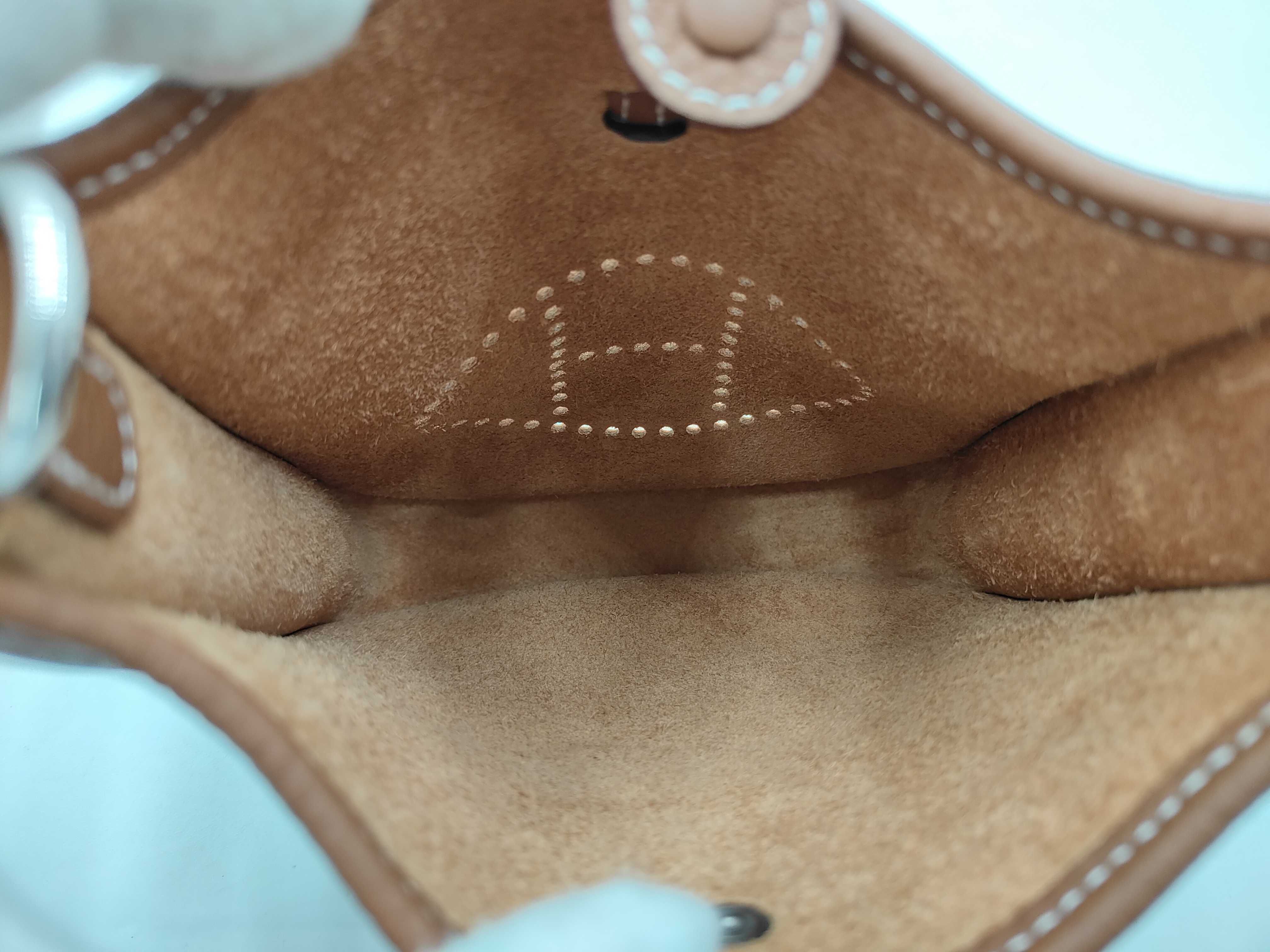 Evelyne 16 Brown Shoulder Bag with Silver Hardware — view 6