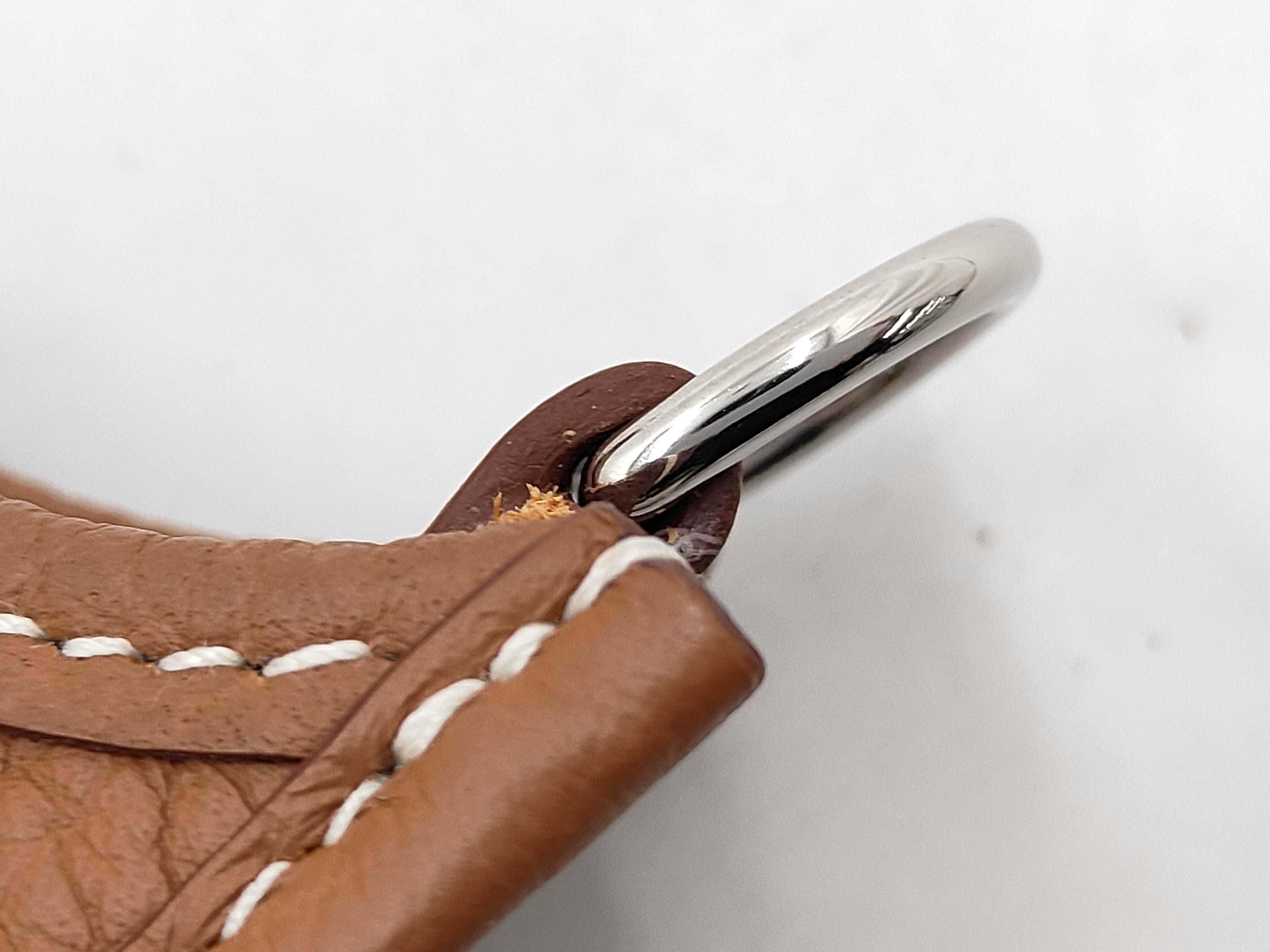 Evelyne 16 Brown Shoulder Bag with Silver Hardware — view 7