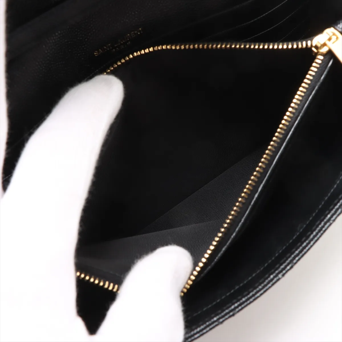 Leather Chain Shoulder Bag Black 620280 — view 7