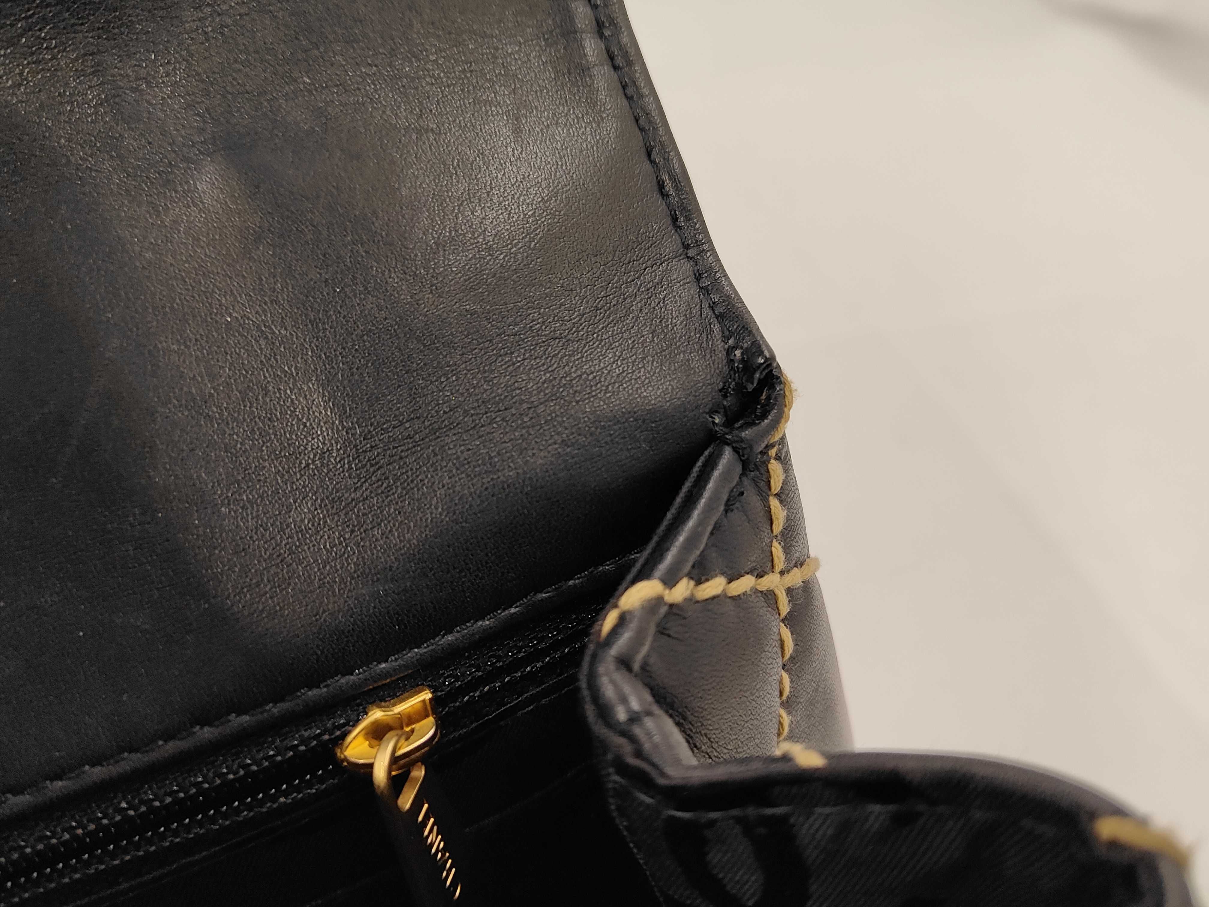 Matelassé 30 Wild Stitch Kelly-style Black Handbag (Serial Number 9) — view 11
