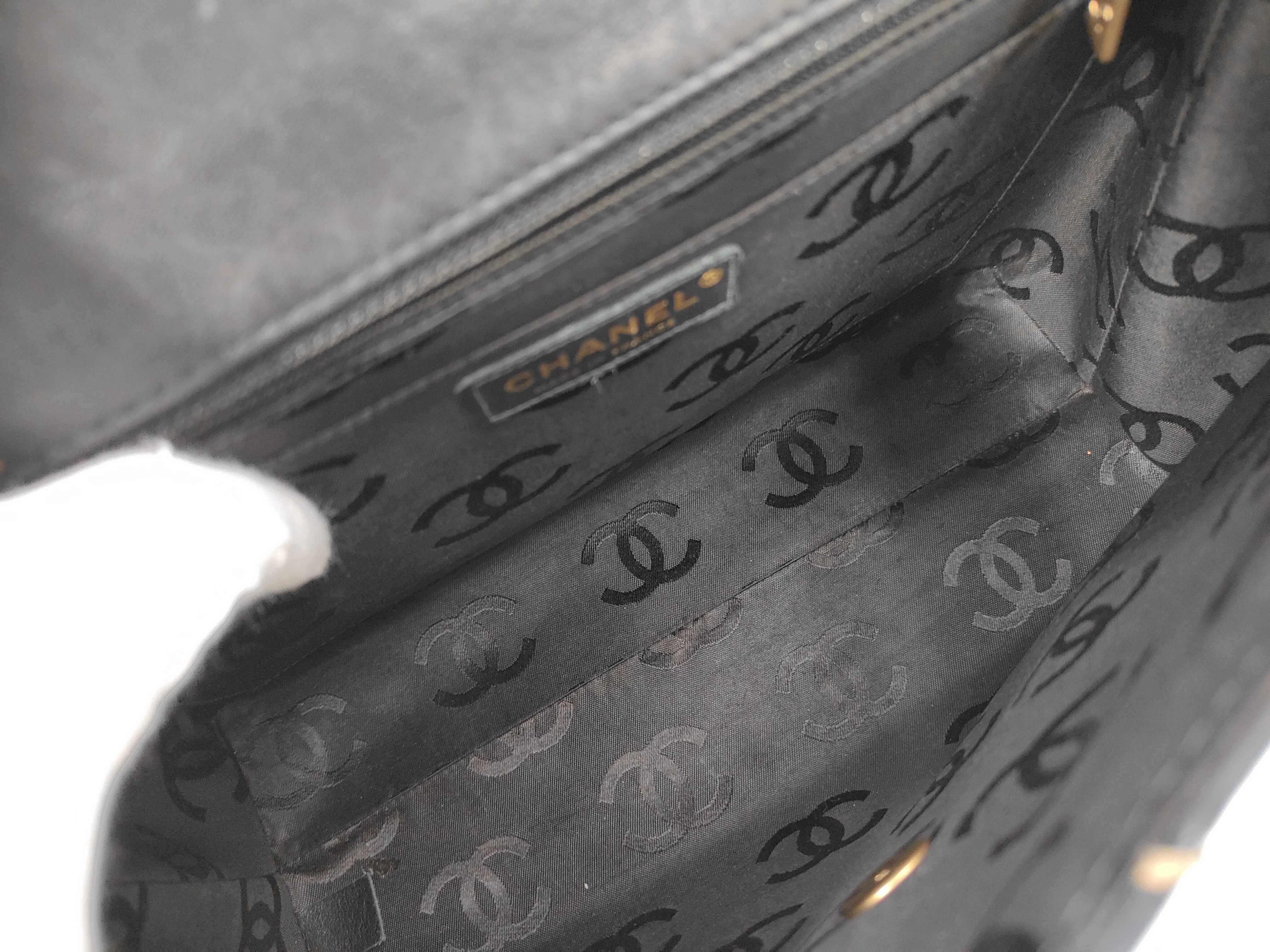 Matelassé 30 Wild Stitch Kelly-style Black Handbag (Serial Number 9) — view 9