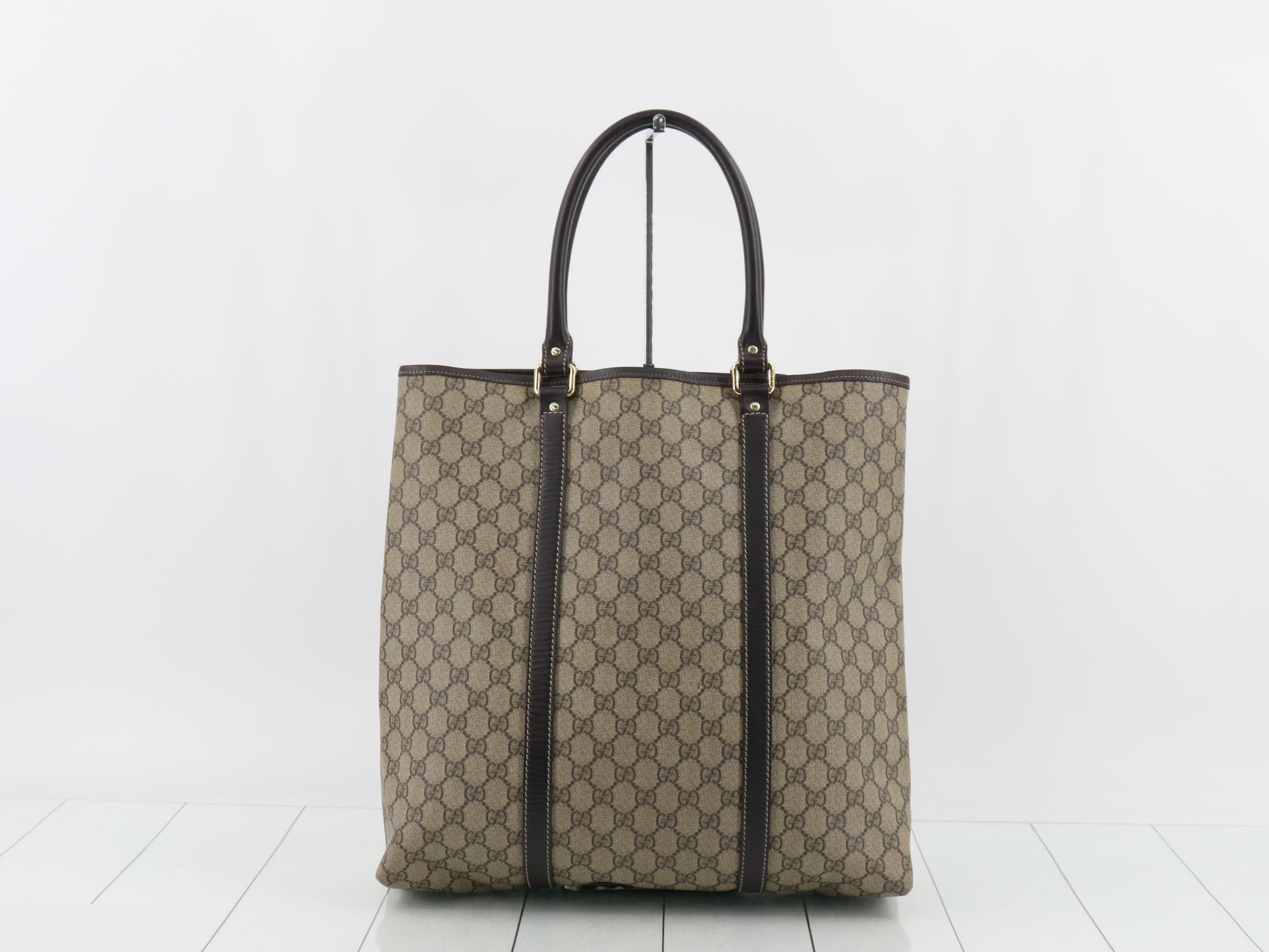 GG Supreme Leather Tote Bag — view 2