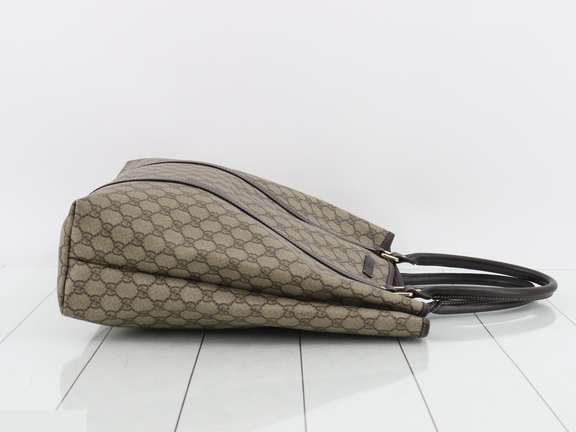 GG Supreme Leather Tote Bag — view 3
