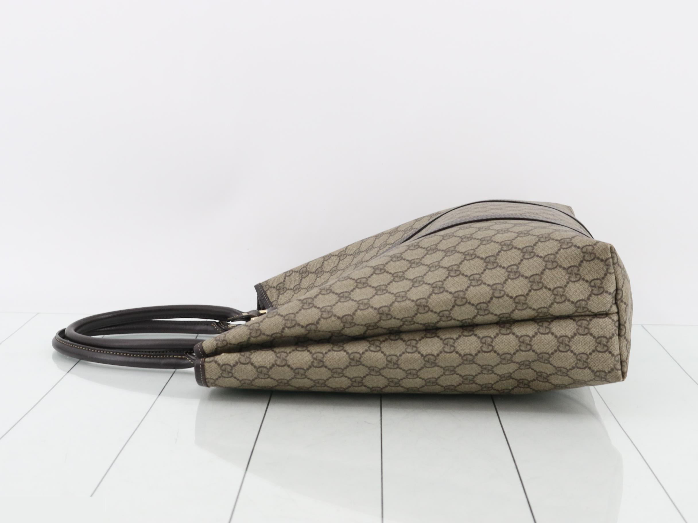 GG Supreme Leather Tote Bag — view 4