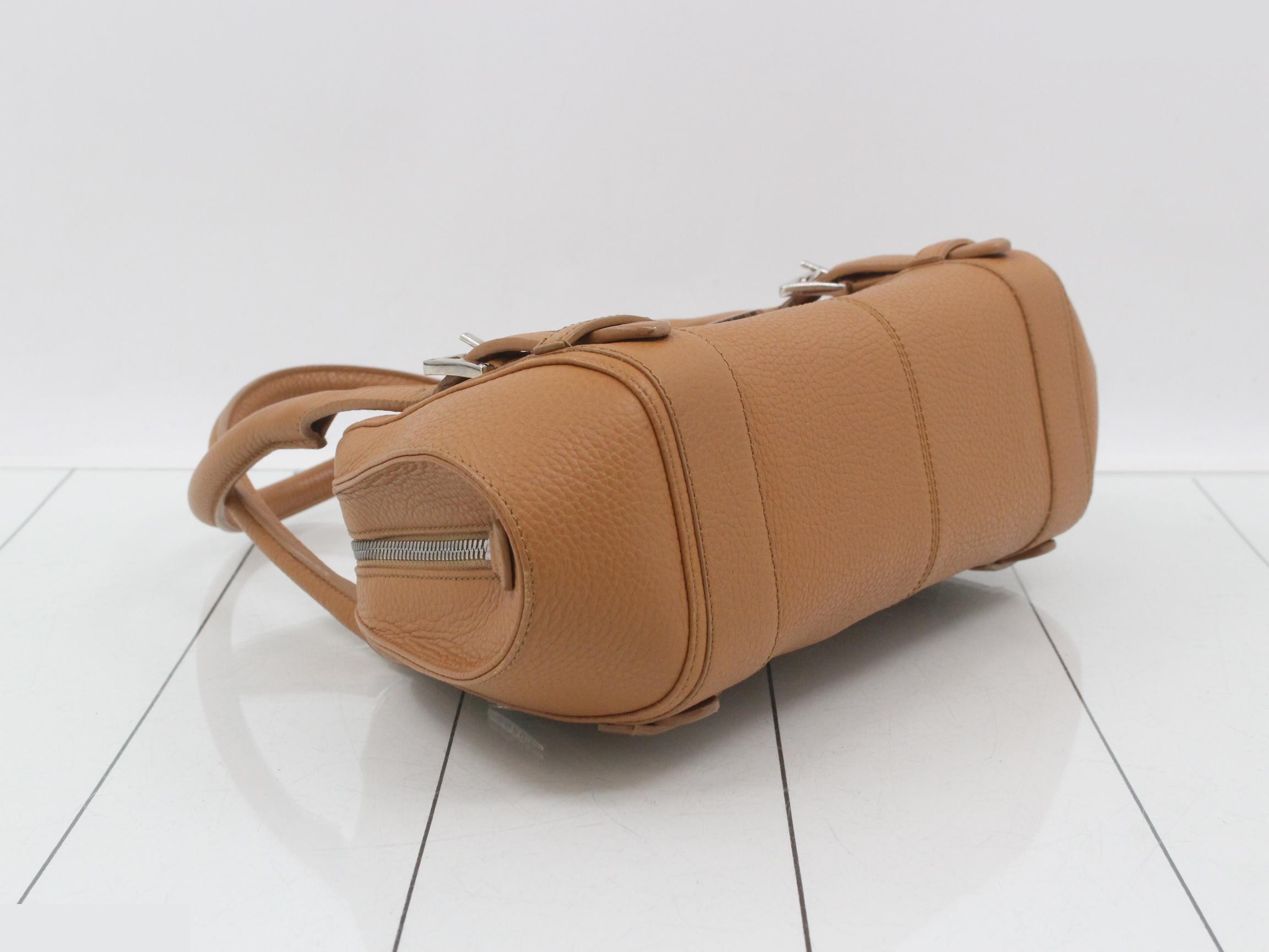 Senda Light Brown Leather Handbag — view 5